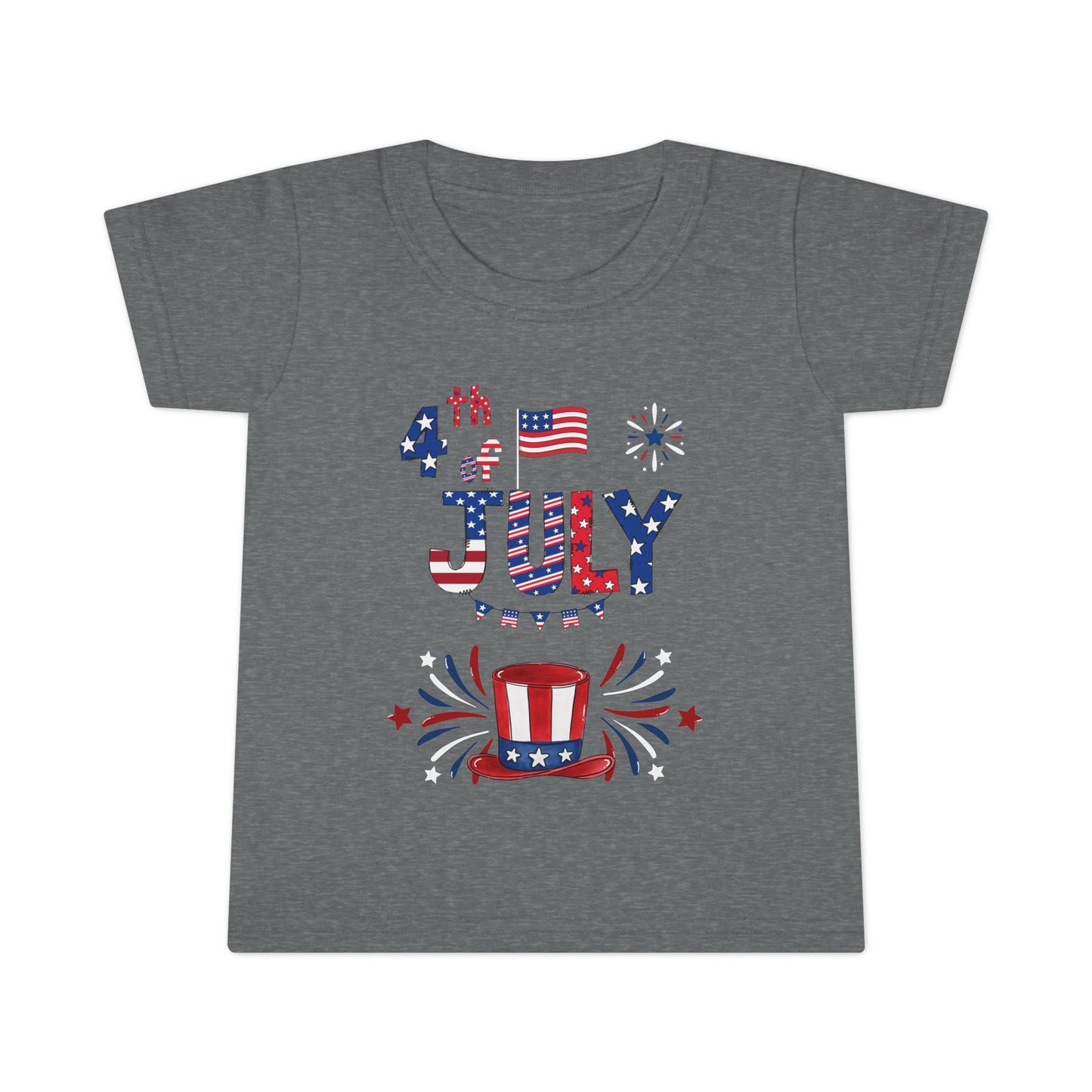 4th of July Toddler T-Shirt — Patriotic USA Stars & Stripes