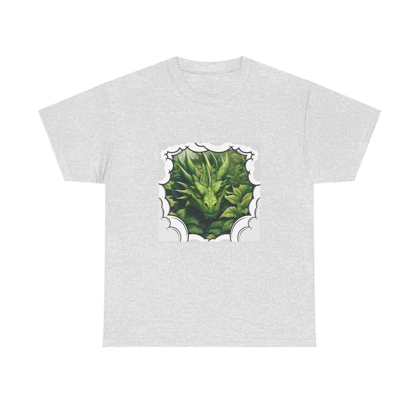 Green Dragon-Comic Book Style, Unisex Heavy Cotton Tee