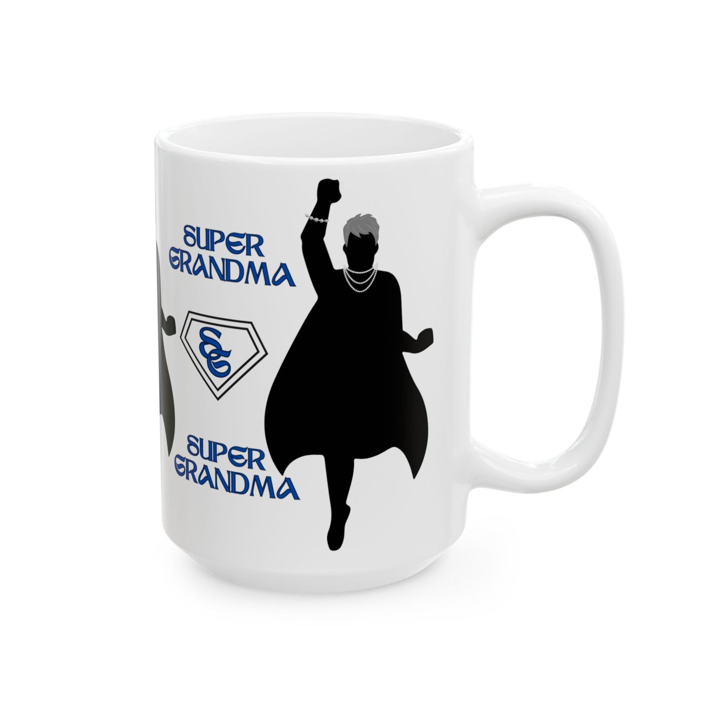 "Super Grandma"  White Ceramic 15 oz Mug