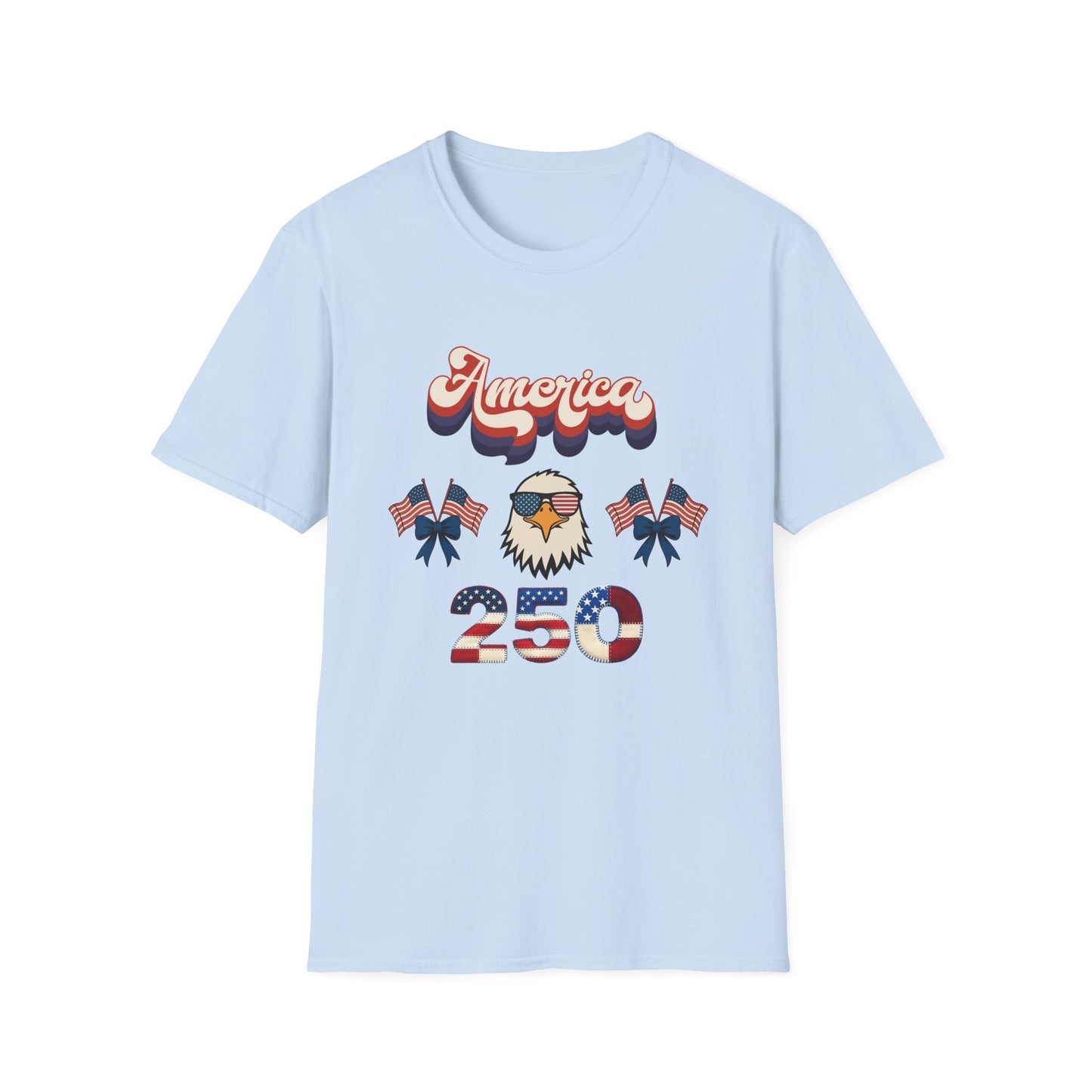 Patriotic " Retro Cool America Eagle 250"  Unisex T-Shirt