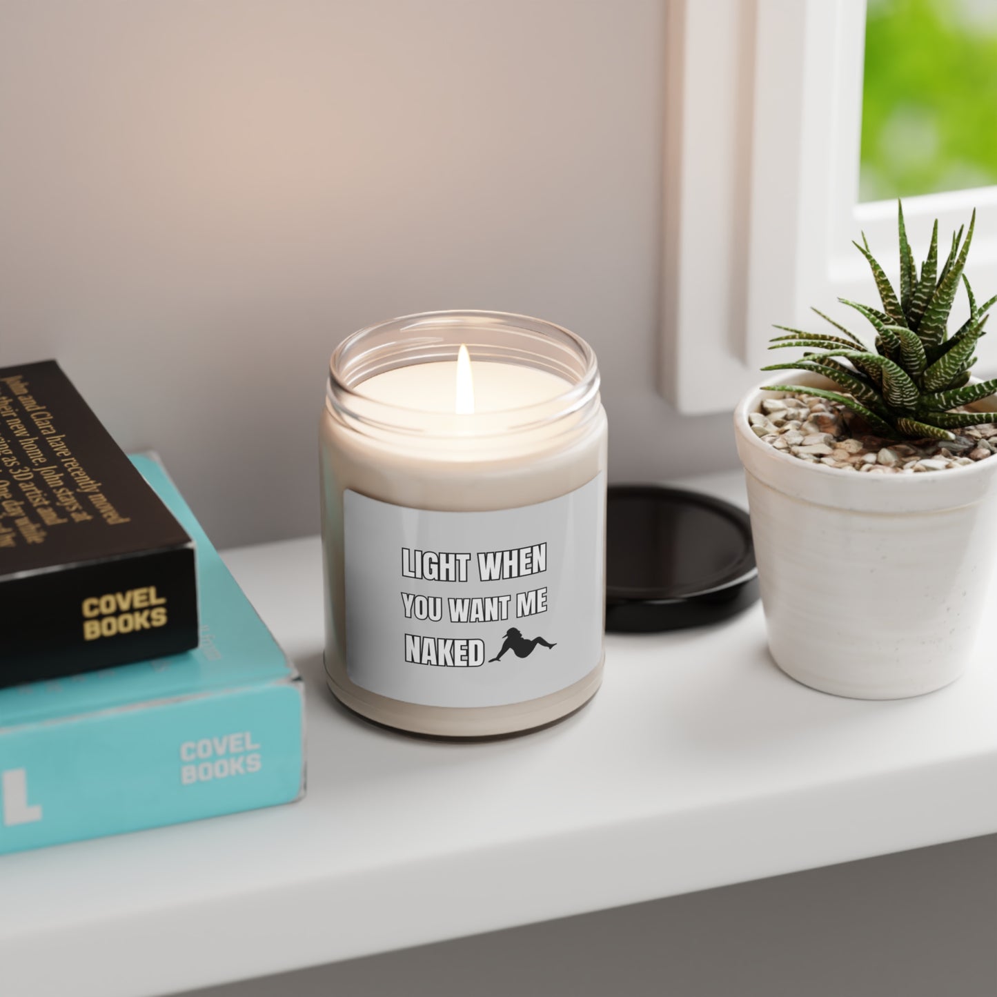 "Reclining Dad Bod-Gray Label" Design  9 oz Scented Soy Candle