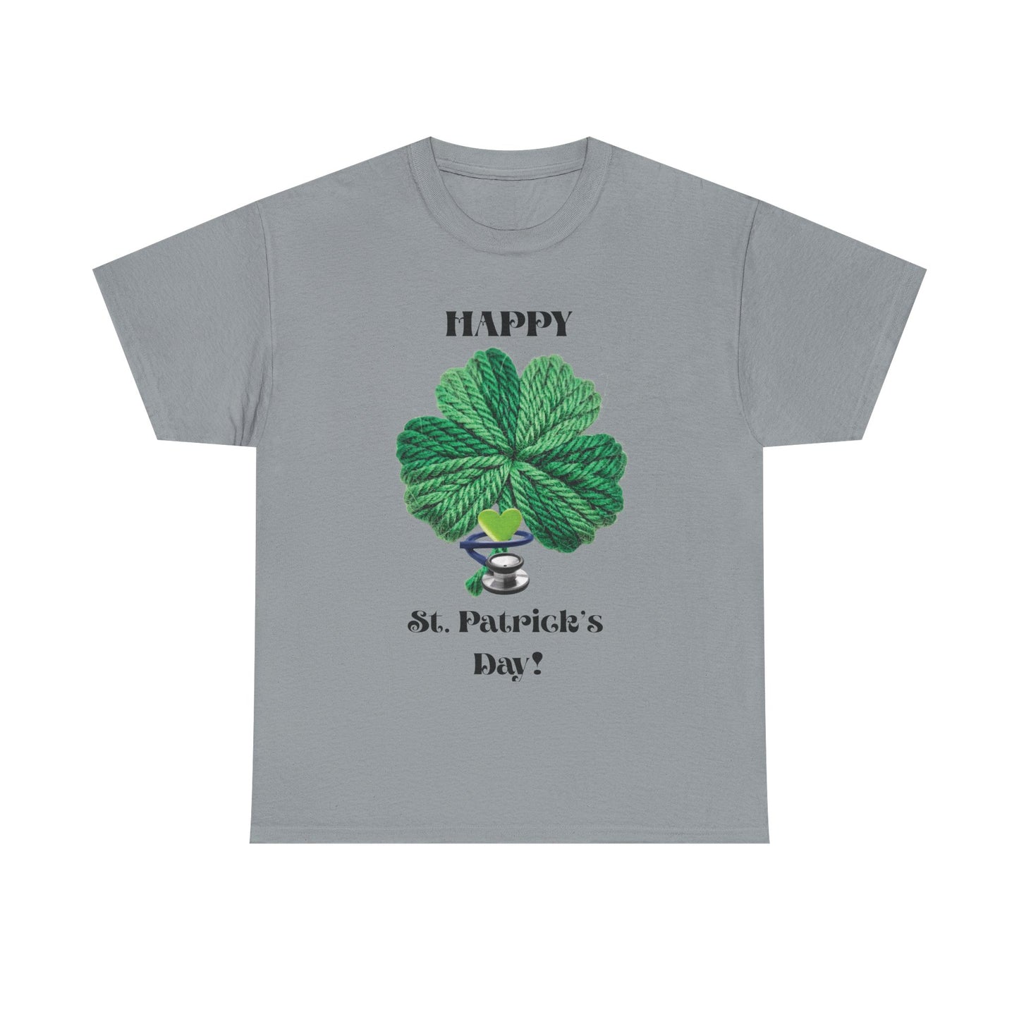 St. Patrick's Day Trendy Shamrock Unisex Tee — "Happy St. Patrick's Day!" (Health Care Professionals)