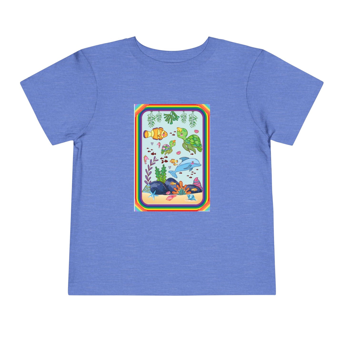 Toddler Tee — Colorful Underwater Sea Life Graphic