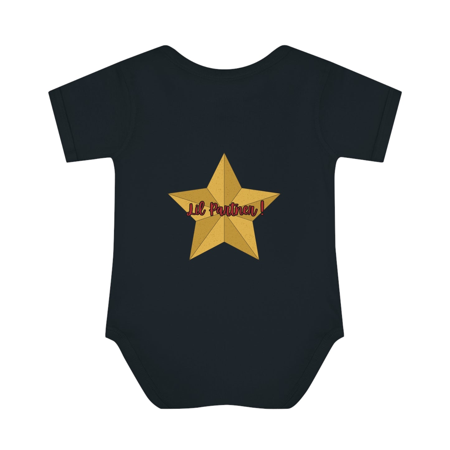 "Mary Christmas Lil Partner! "Infant Baby Rib Bodysuit