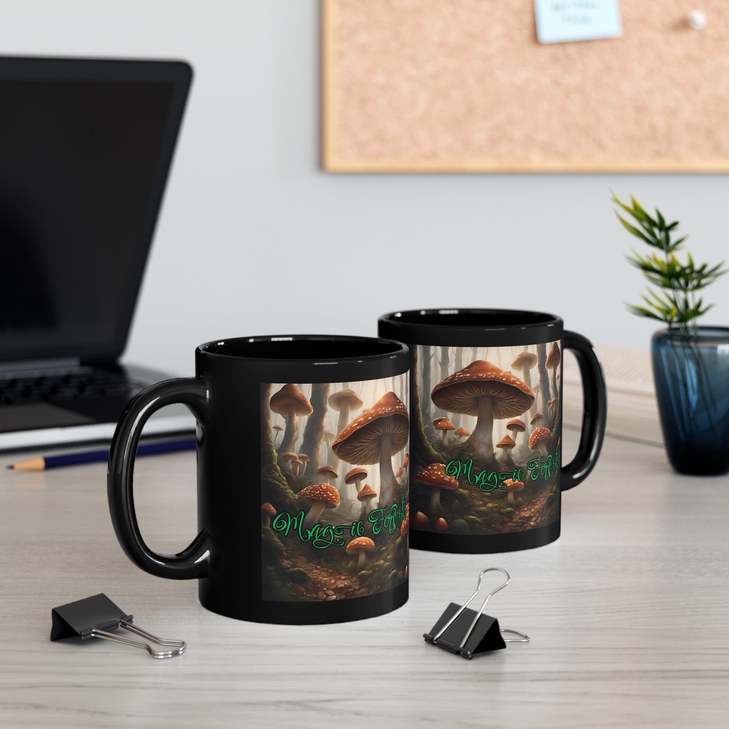 "Magic Forest" Black Mug (11oz, 15oz)