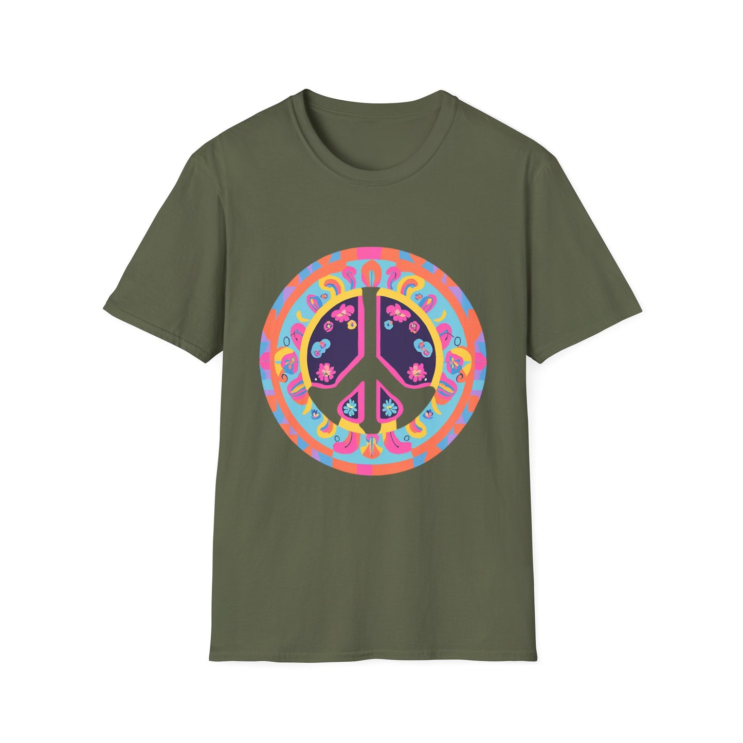 "Psychedelic Peace" Unisex Softstyle T-Shirt