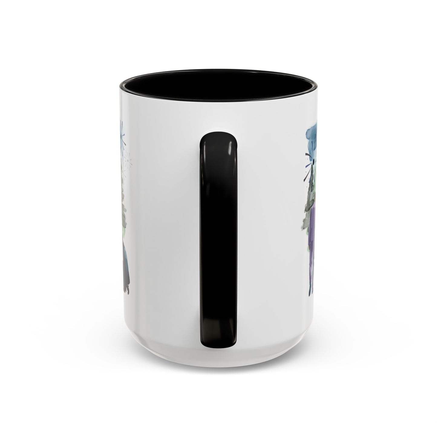 "Best Single Dad Ever"  Retro Style Nature Setting, Accent Coffee Mug (11 oz, 15 oz)