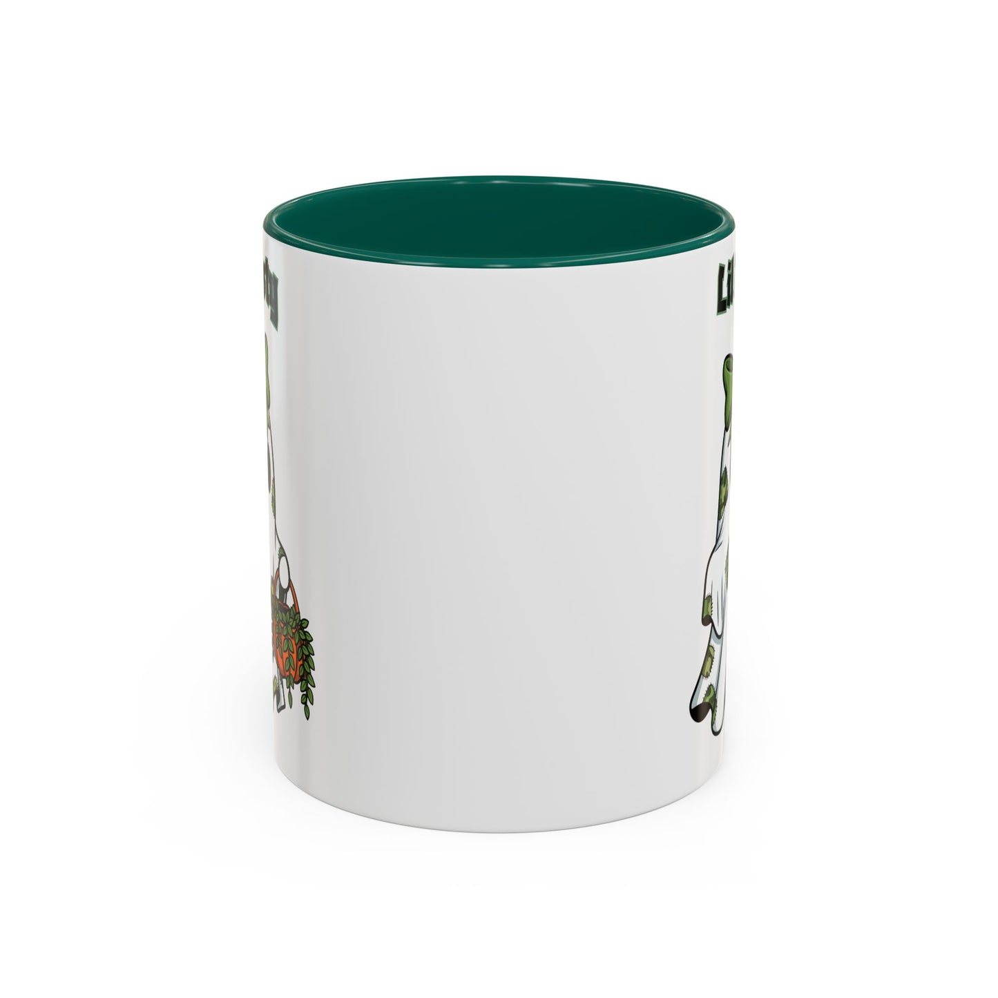 "Lil Misty Ghost" White Ceramic Mug  (11oz and 15oz) With Colorful Accents.  A Cute Halloween Mug for All Ages!