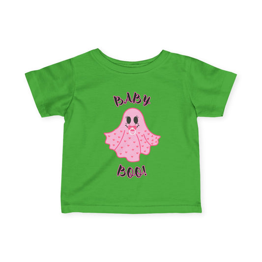 "Baby Boo-Pink" Ghost Infant Halloween Tee!