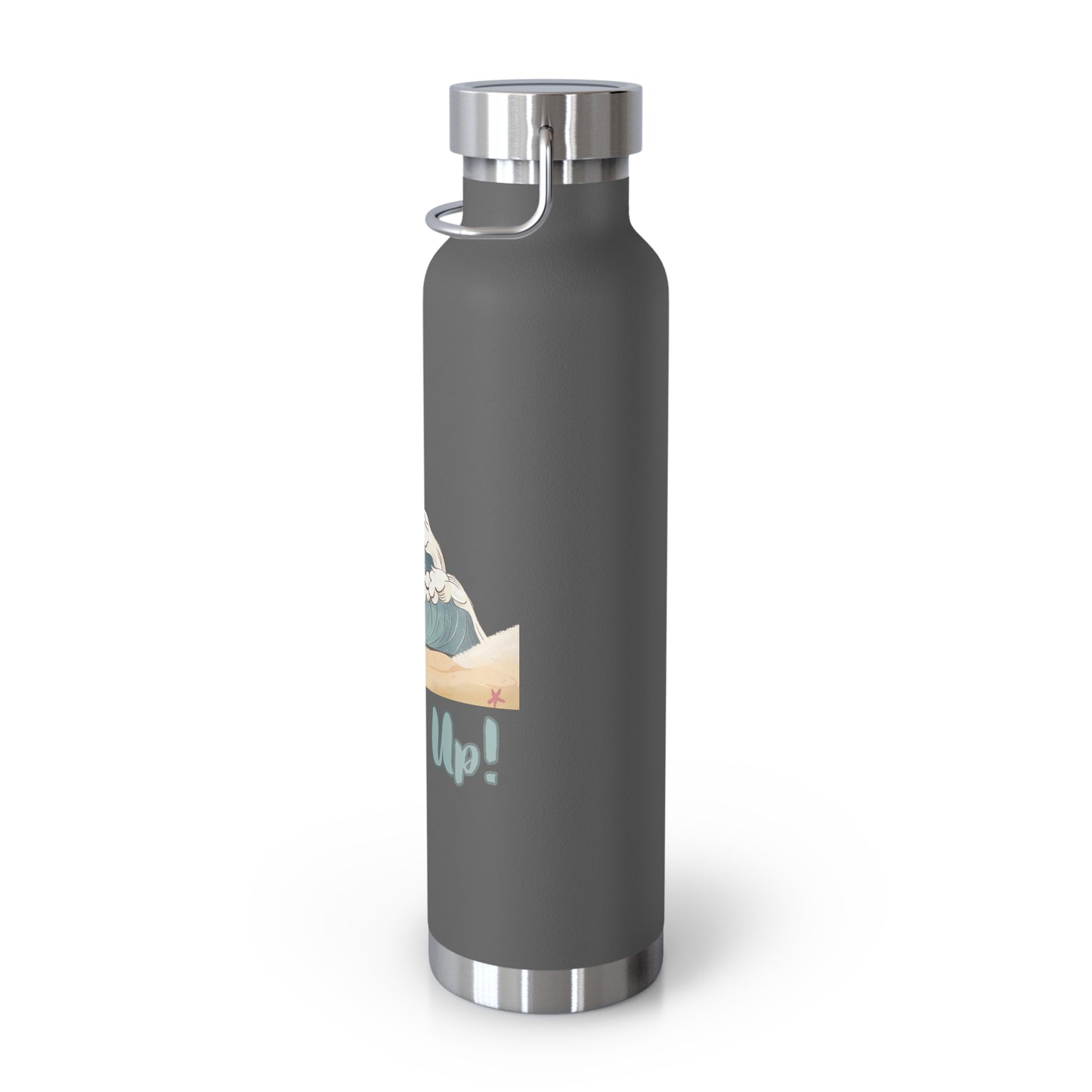 "Surfs Up!" Surfer Silhouette 22oz Vacuum Bottle