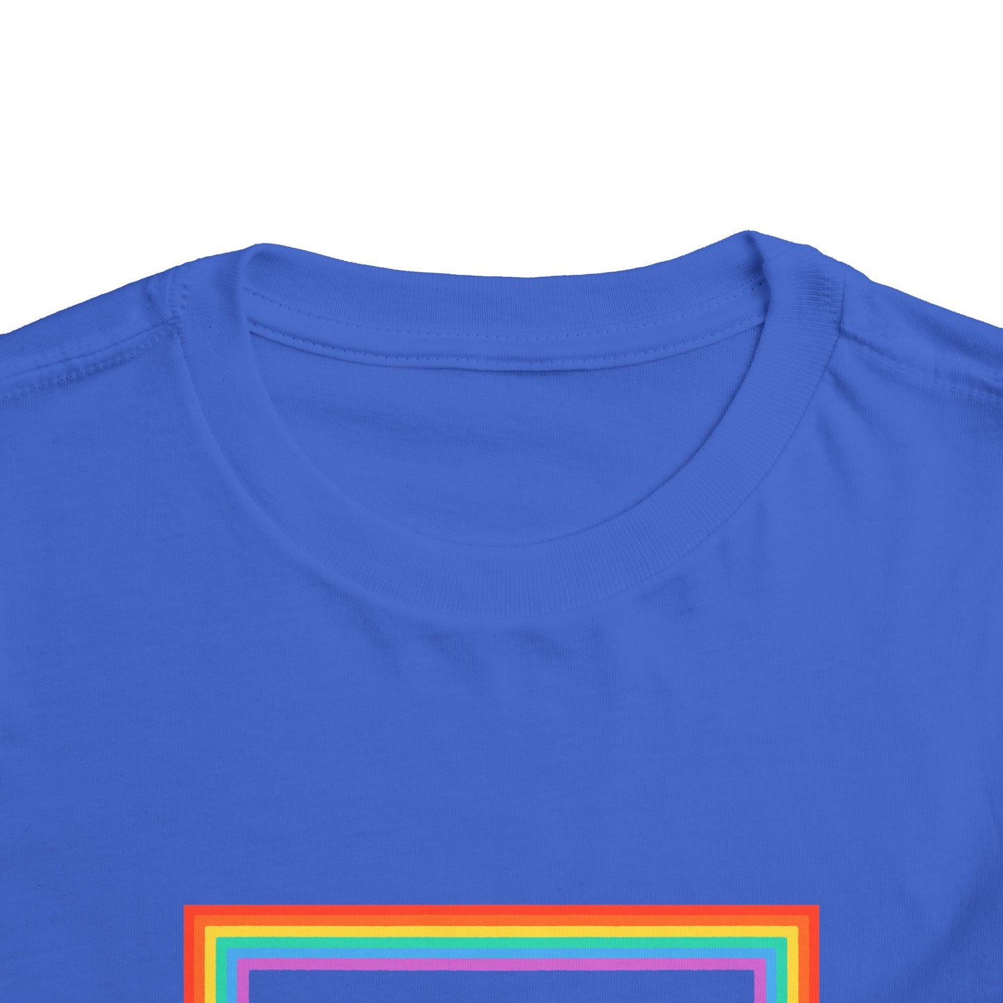 Cute "Starfish Toddler Tee" — Colorful Rainbow Frame Kids Shirt