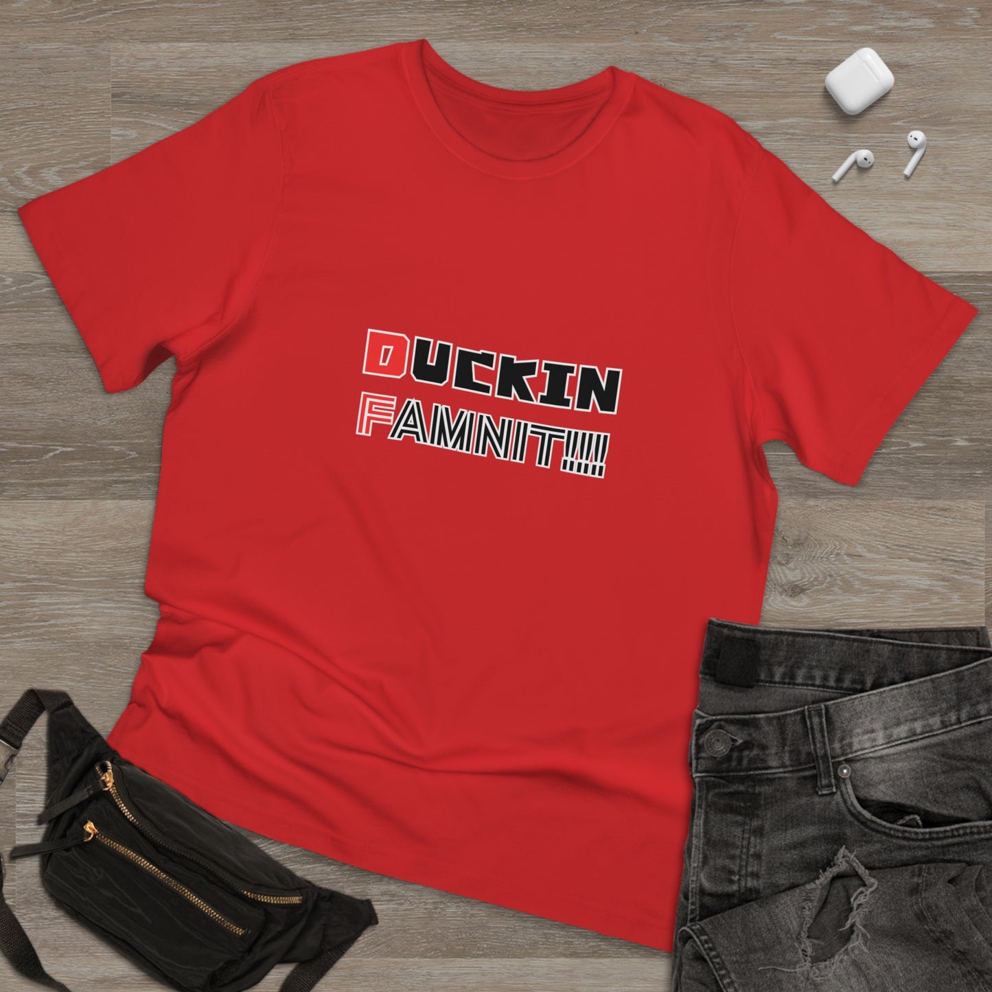 "DUCKIN FAMNIT!!!" Unisex T-shirt