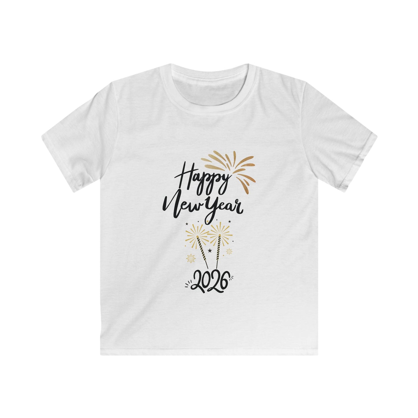 "Happy New Year 2026-Fireworks"  Kid's New Years Tee