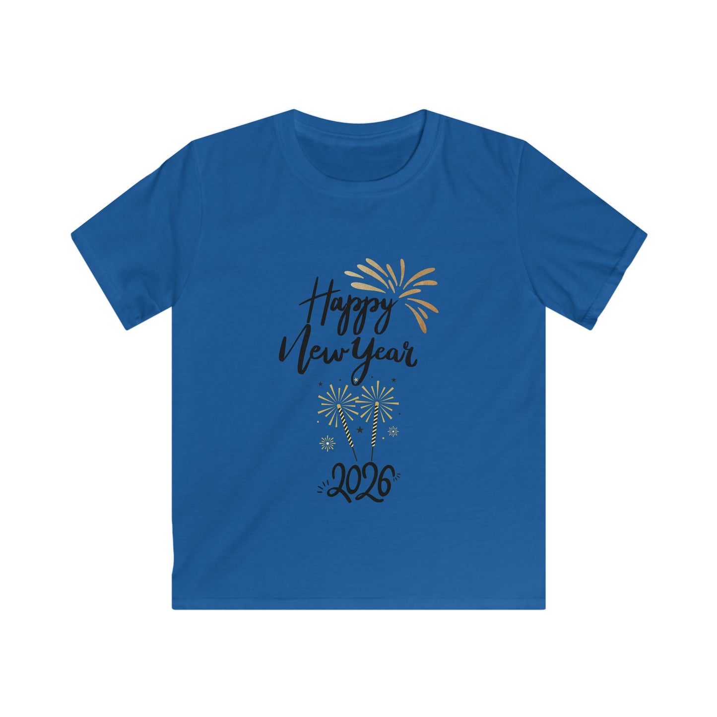 "Happy New Year 2026-Fireworks"  Kid's New Years Tee