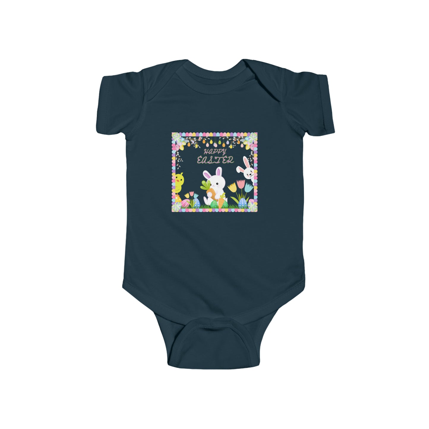 "Happy Easter" Infant Jersey Bodysuit