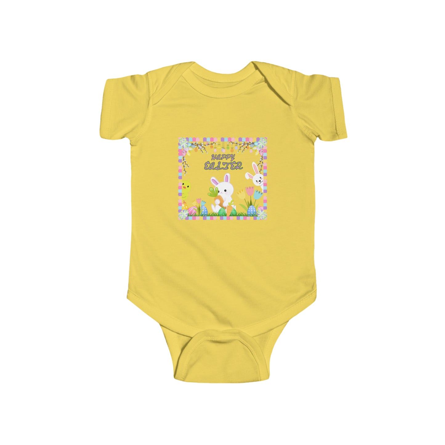 "Happy Easter" Infant Jersey Bodysuit