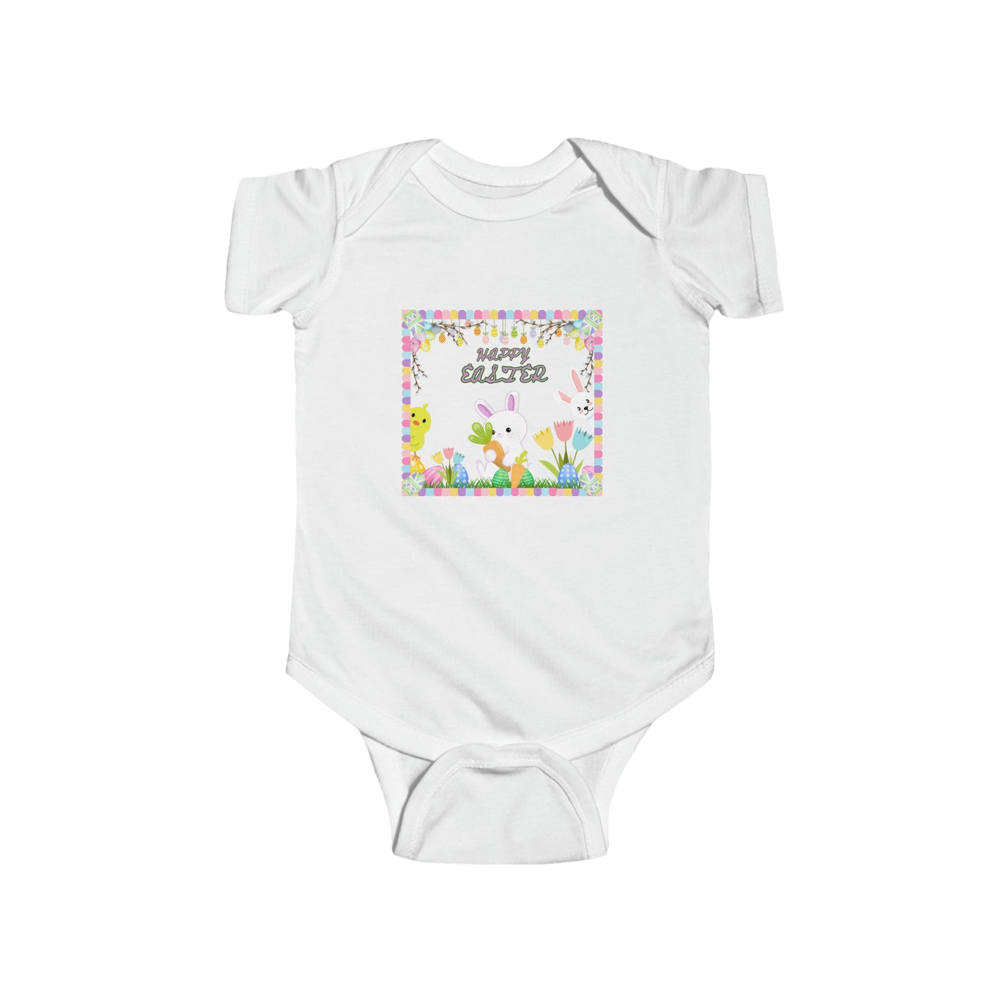"Happy Easter" Infant Jersey Bodysuit