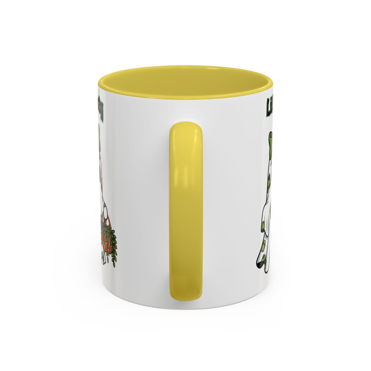 "Lil Misty Ghost" White Ceramic Mug  (11oz and 15oz) With Colorful Accents.  A Cute Halloween Mug for All Ages!