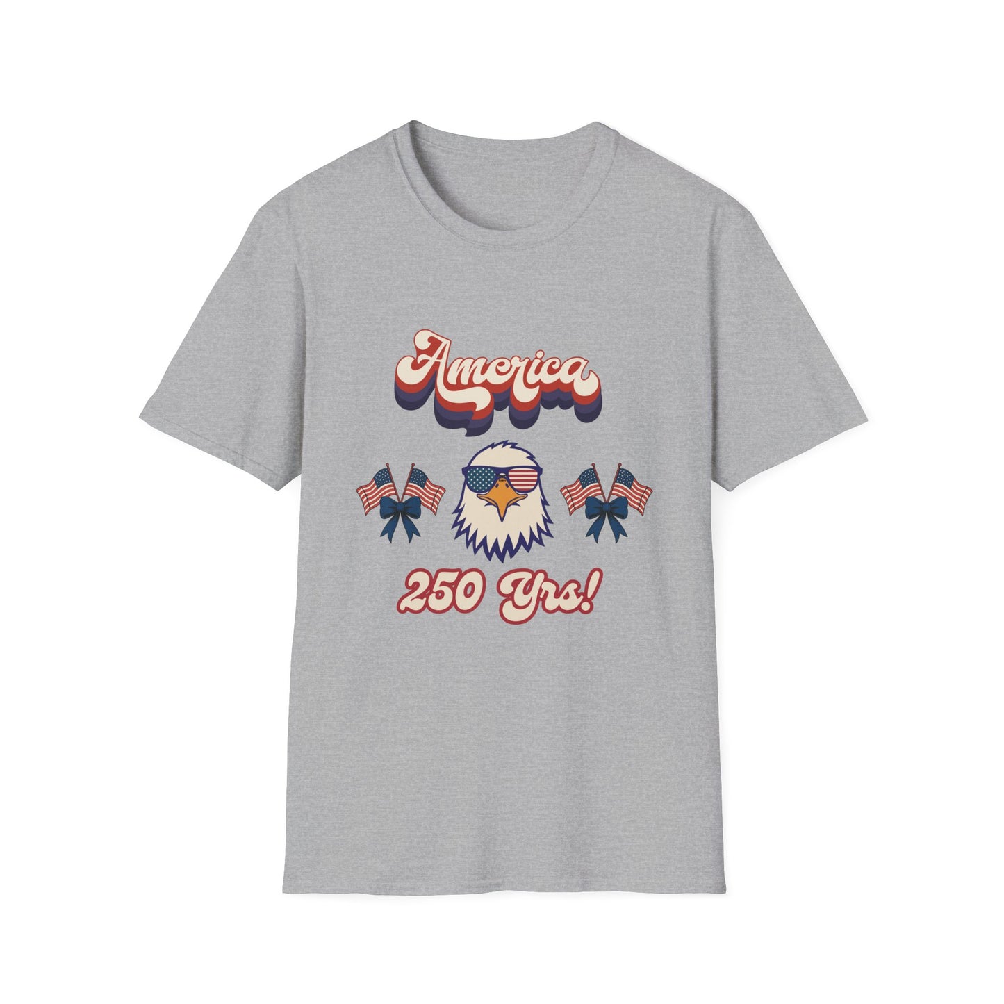 Retro Eagle 4th of July Patriotic T-Shirt — America 250 Years Tee