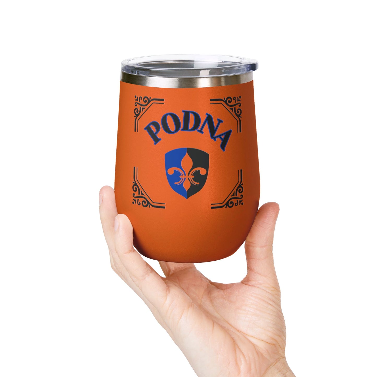 "PODNA"- Fleur De Lis, 12oz Insulated Wine Tumbler.  A Southern Louisiana Inspired Design Which Symbolizes A Term Of Endearment Between Friends!