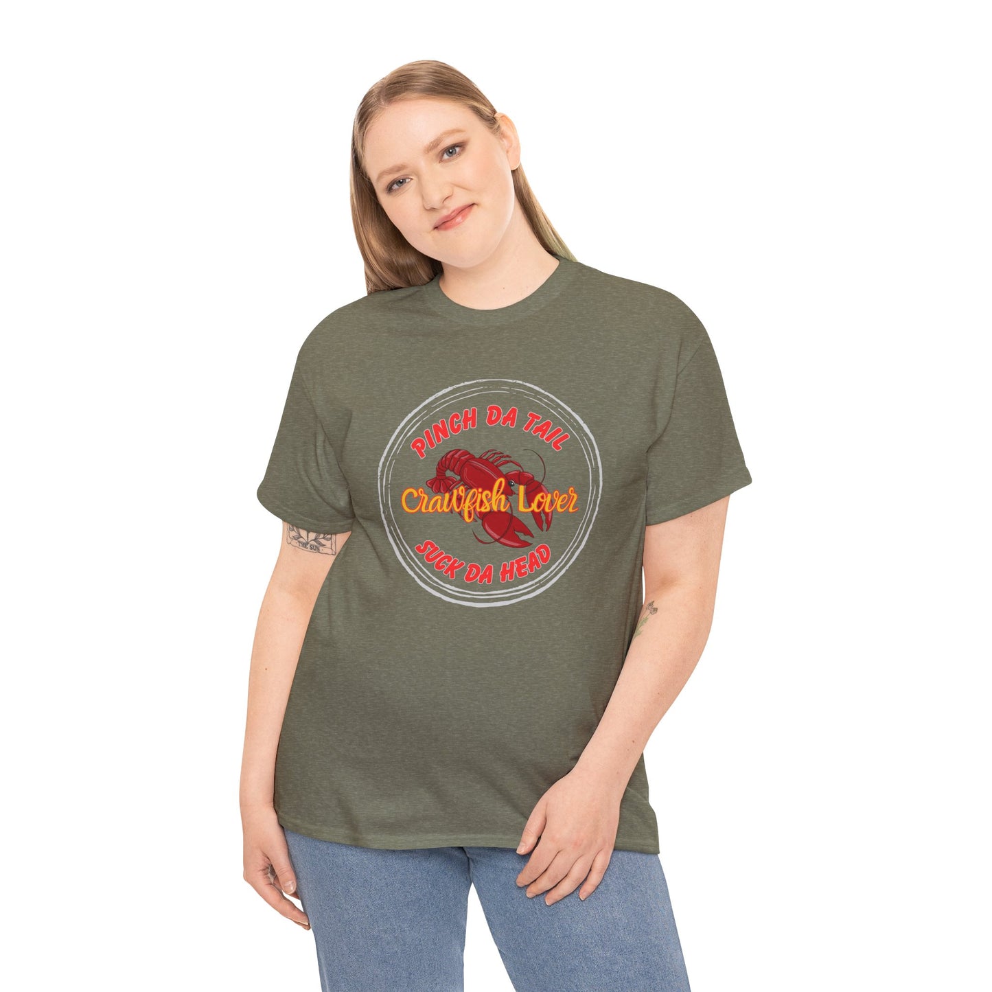 "Crawfish Lover" T-Shirt — Cajun Boil Seafood Shirt (Praise Da Lawd & Pass the Crawfish!)