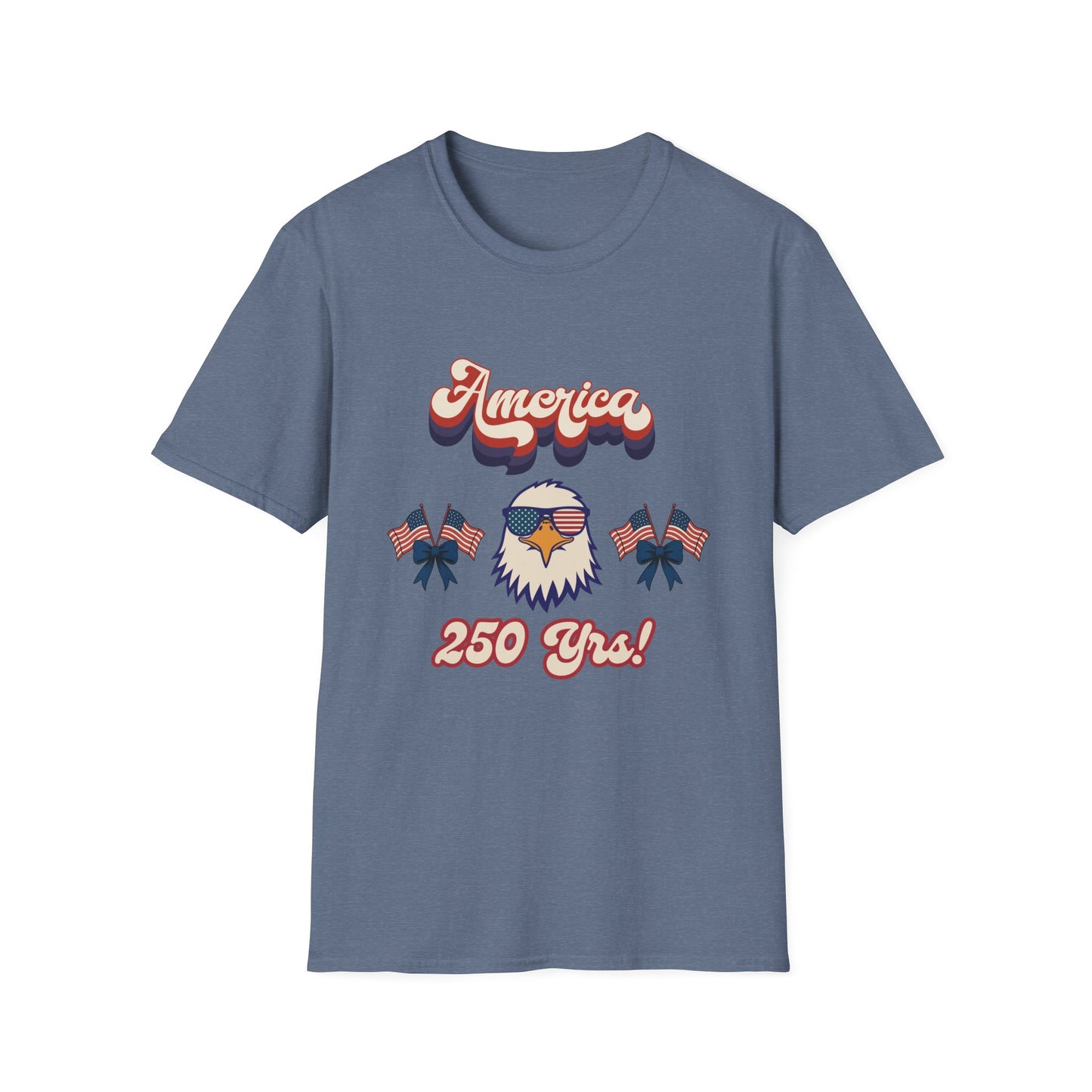 Retro Eagle 4th of July Patriotic T-Shirt — America 250 Years Tee