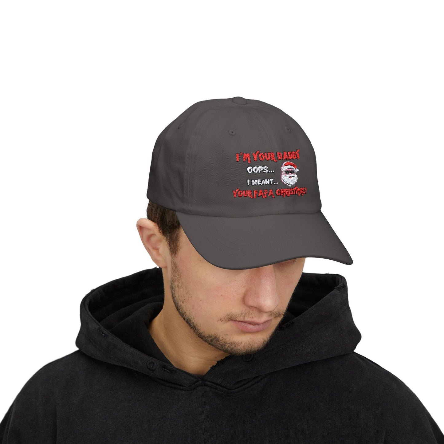 "Papa Christmas" Embroidered Classic Dad Cap
