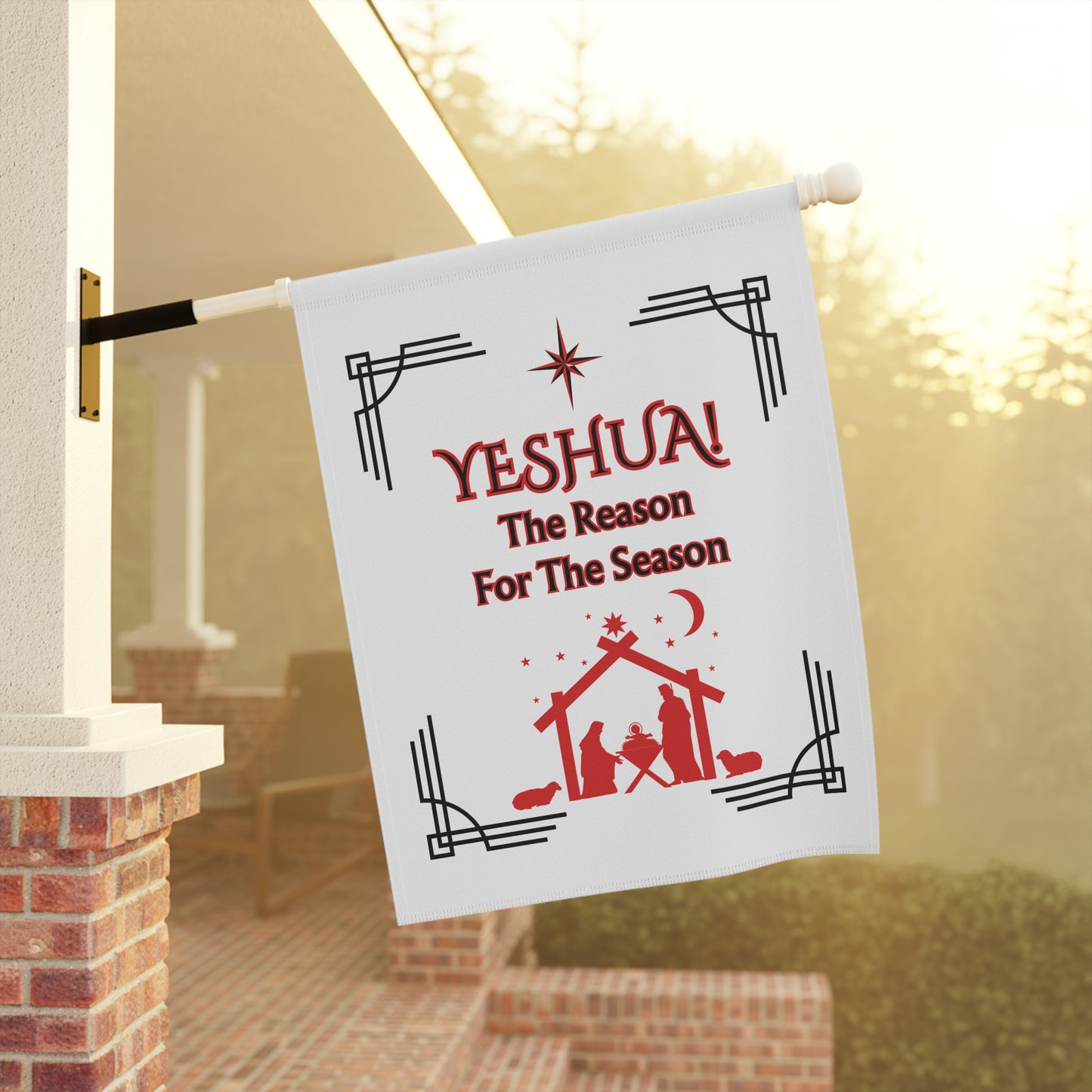 "Yeshua! The Reason For The Season", White House Banner, 24.5" x 32"