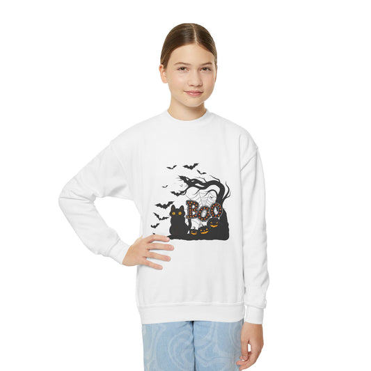 "Boo" Sweatshirt, Kids Halloween Sweatshirt
