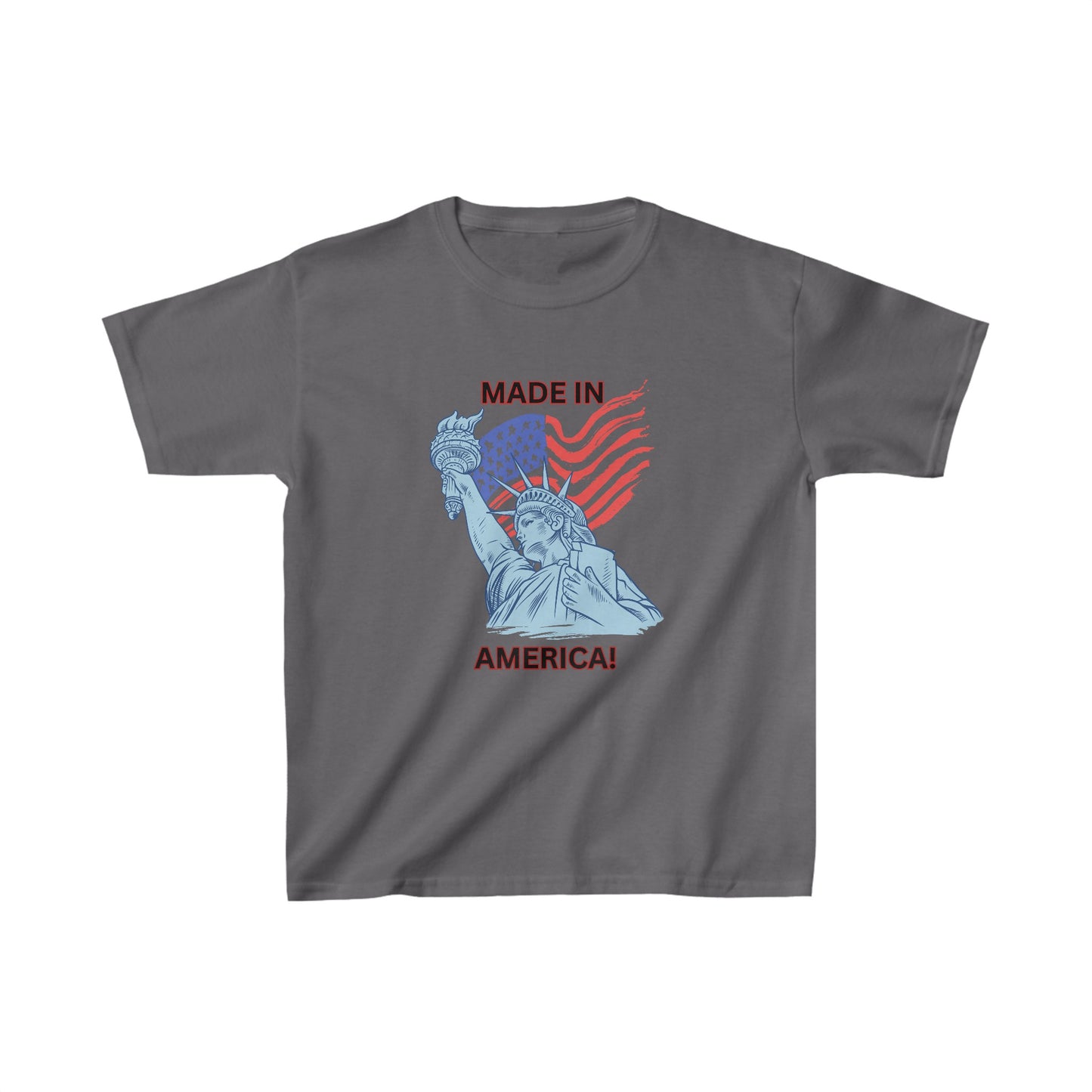 "MADE IN AMERICA"  Kids Heavy Cotton™ Tee