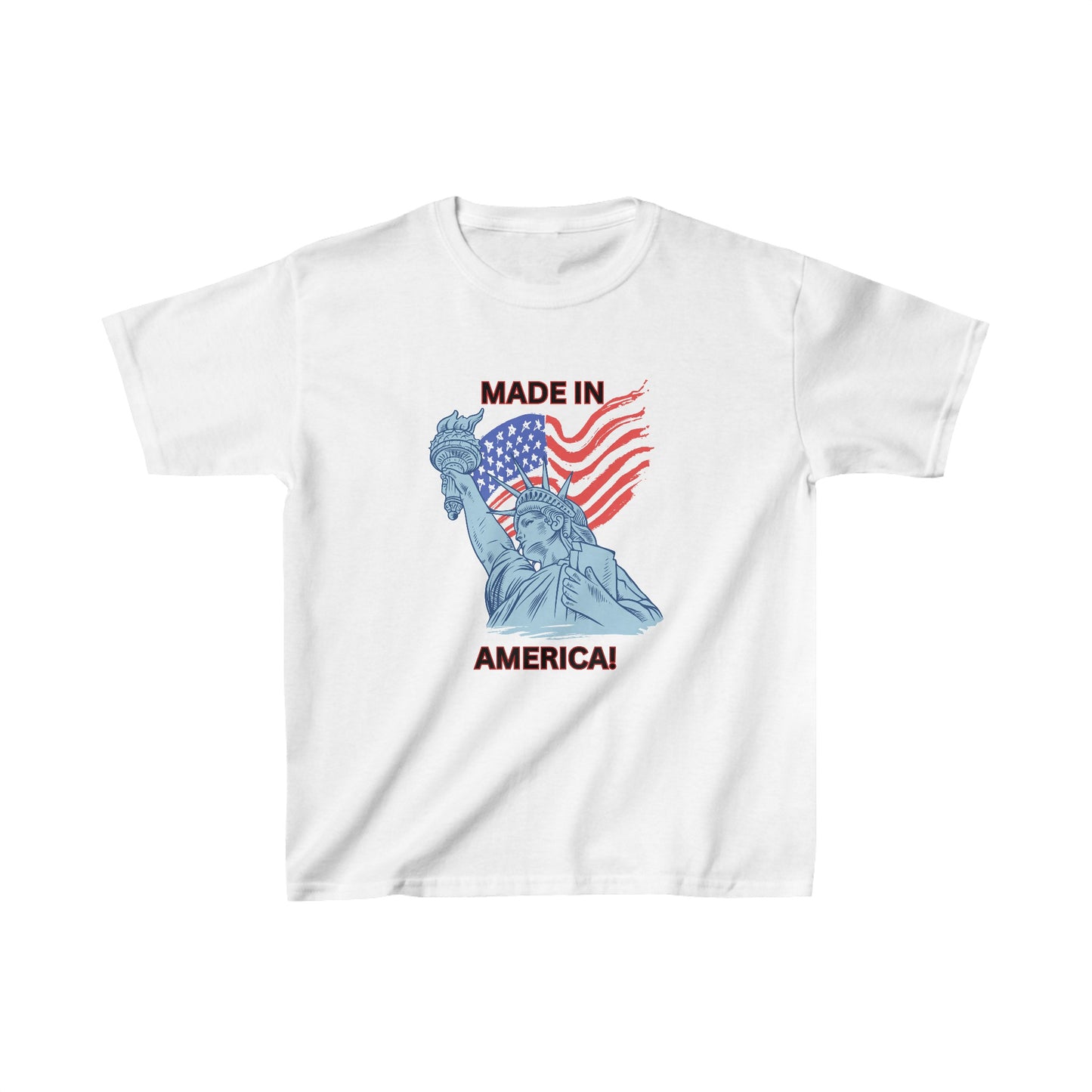 "MADE IN AMERICA"  Kids Heavy Cotton™ Tee