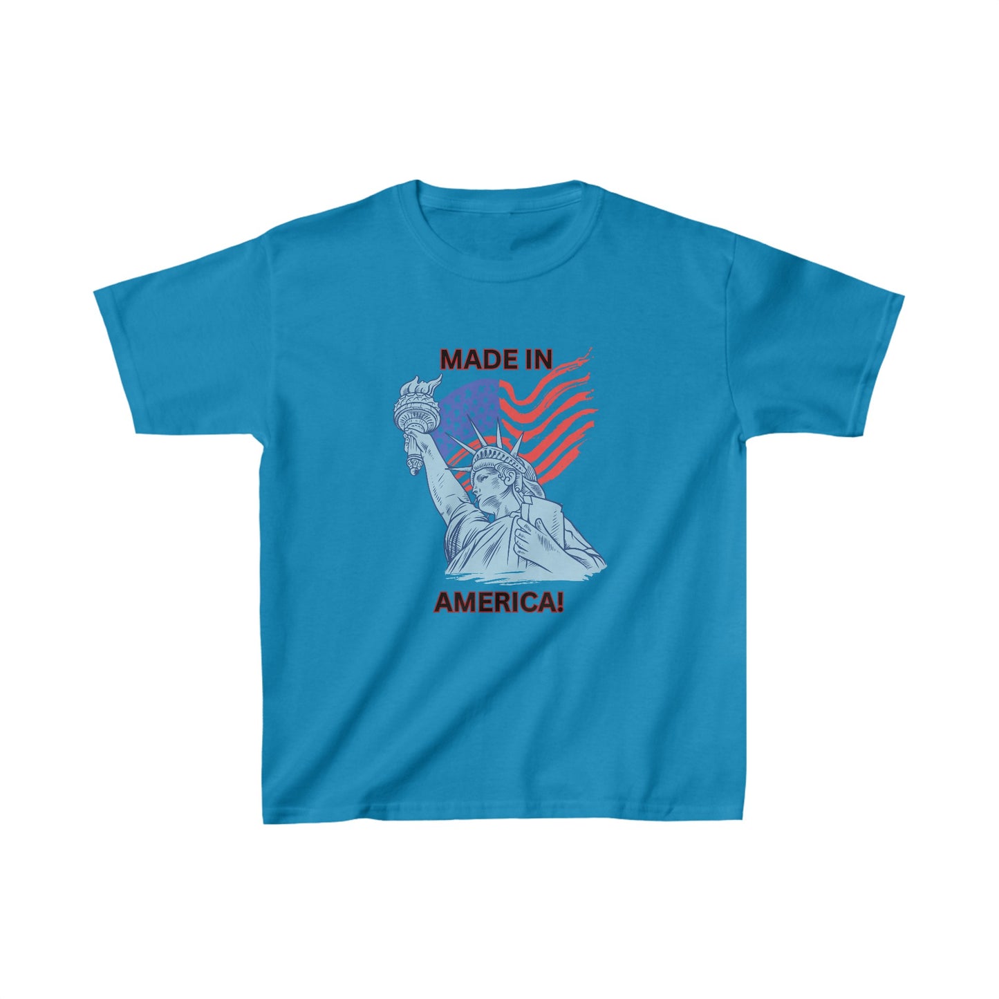 "MADE IN AMERICA"  Kids Heavy Cotton™ Tee