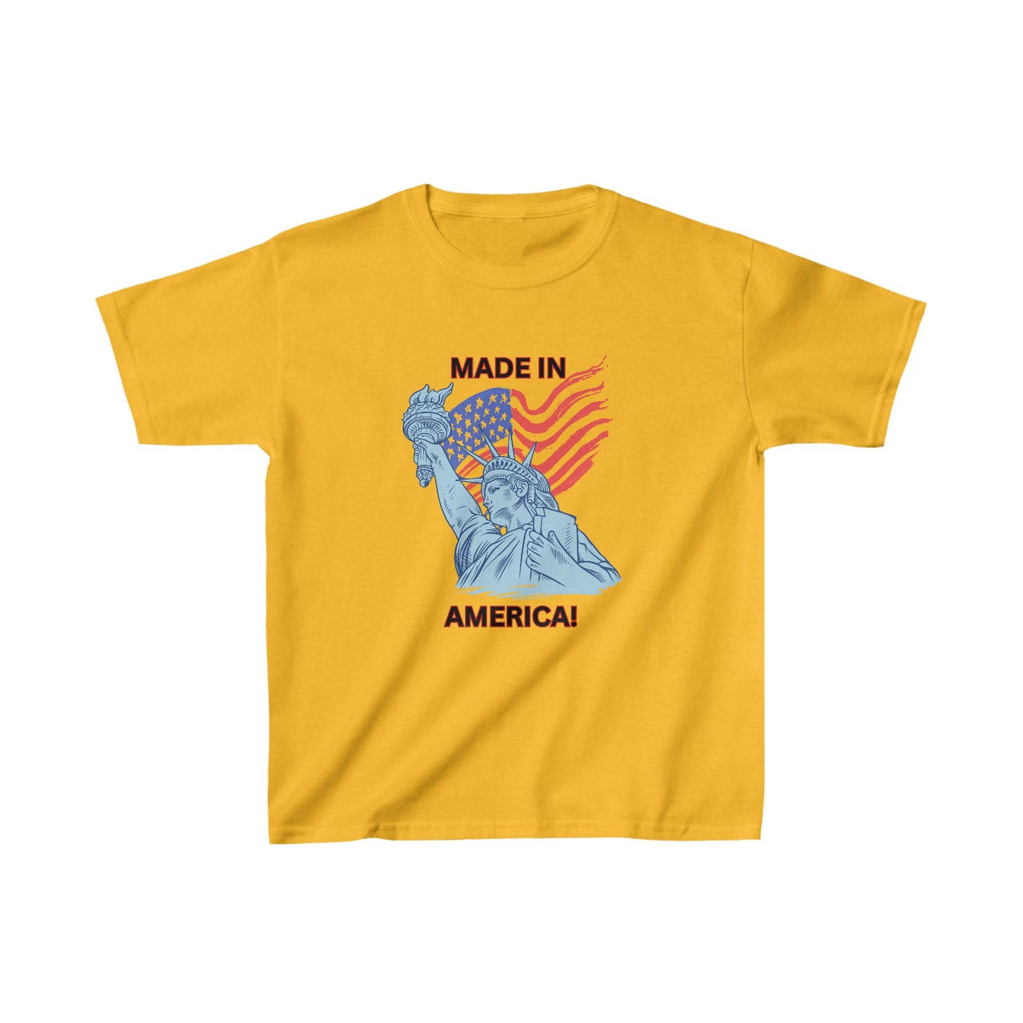 "MADE IN AMERICA"  Kids Heavy Cotton™ Tee