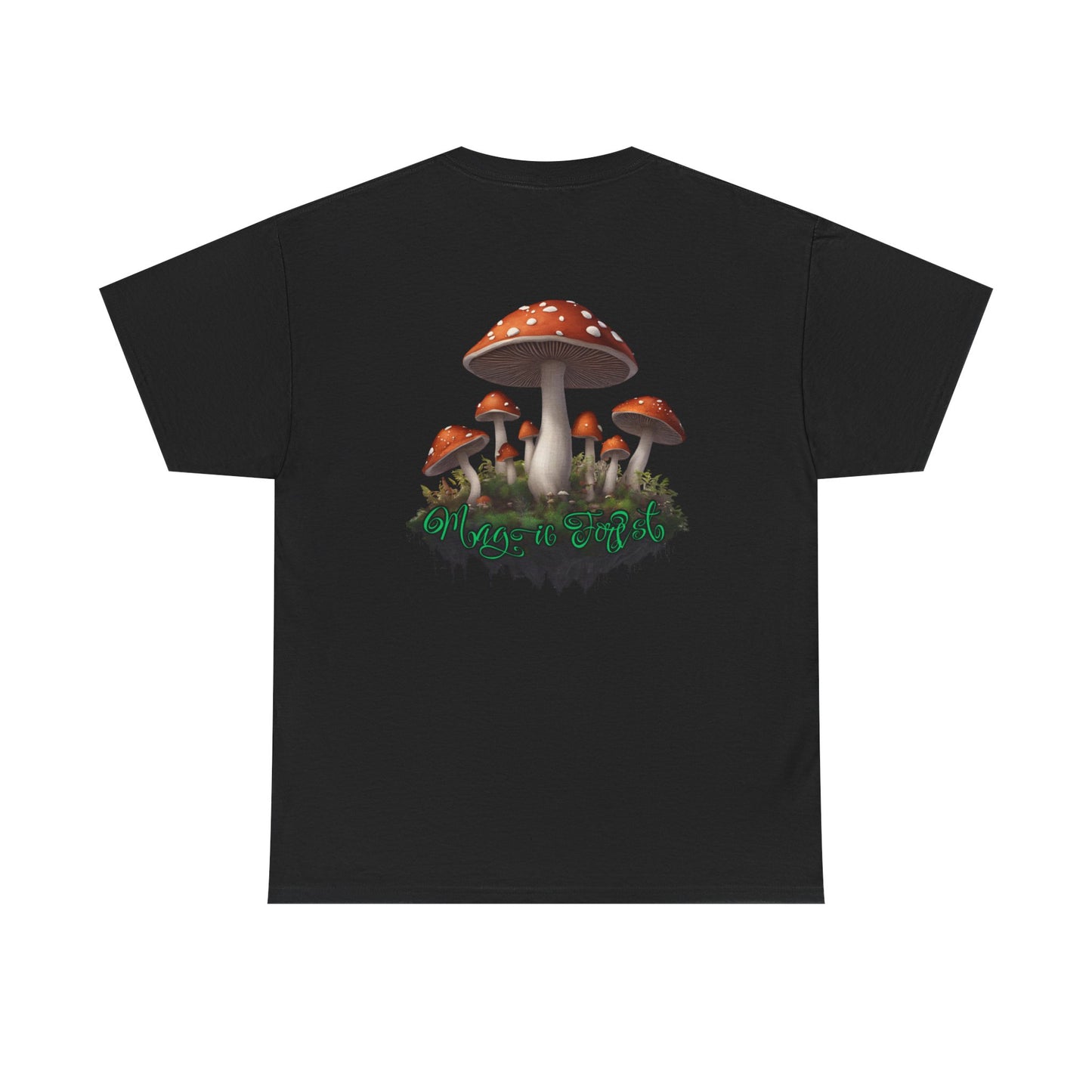 "Magic Forest", Unisex Heavy Cotton Tee - Vibrant Nature-Inspired Design