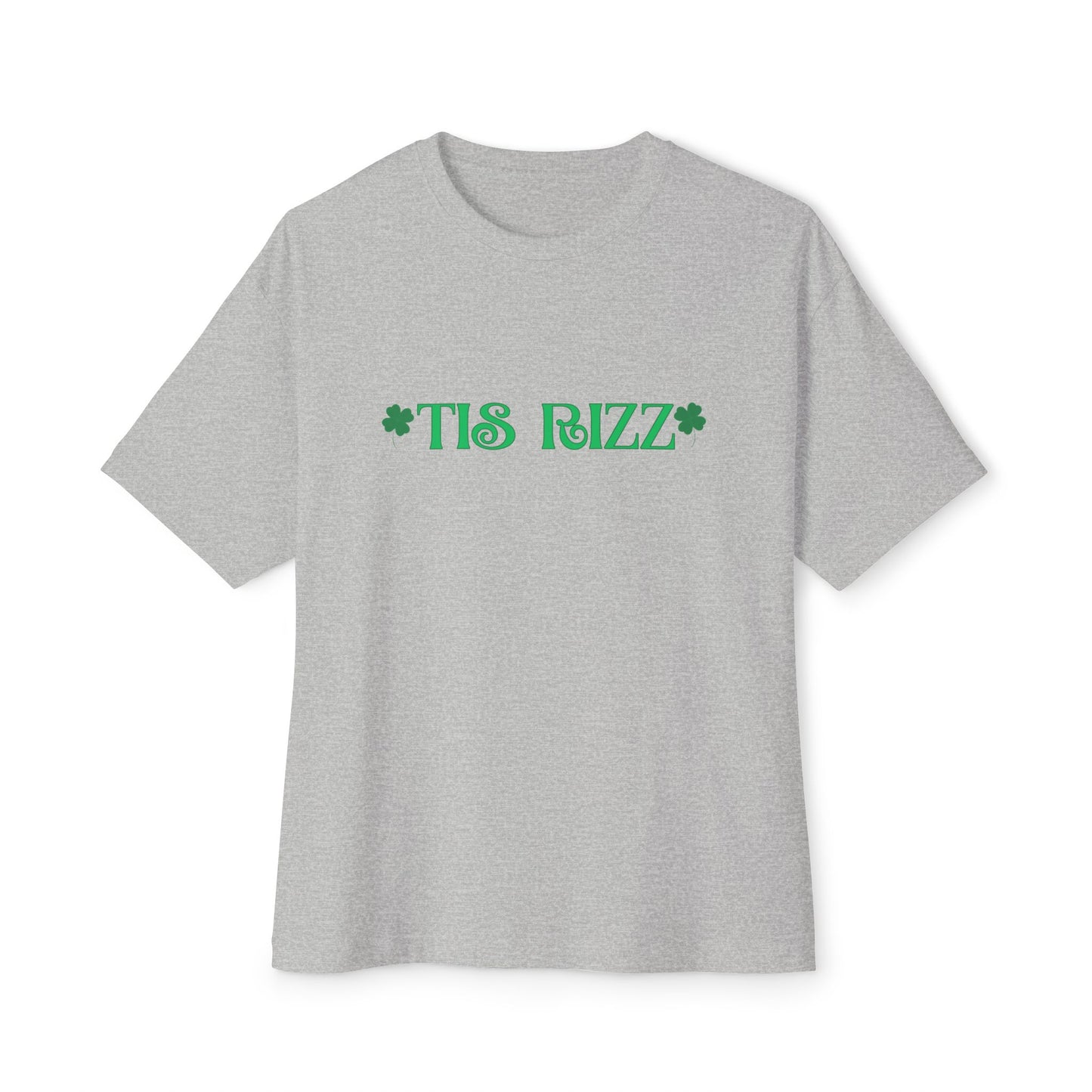 "TIS RIZZ" St. Patrick’s Day Unisex  Boxy Tee — A Bold 'Charismatic' Rizz Tee With Irish Flavor!