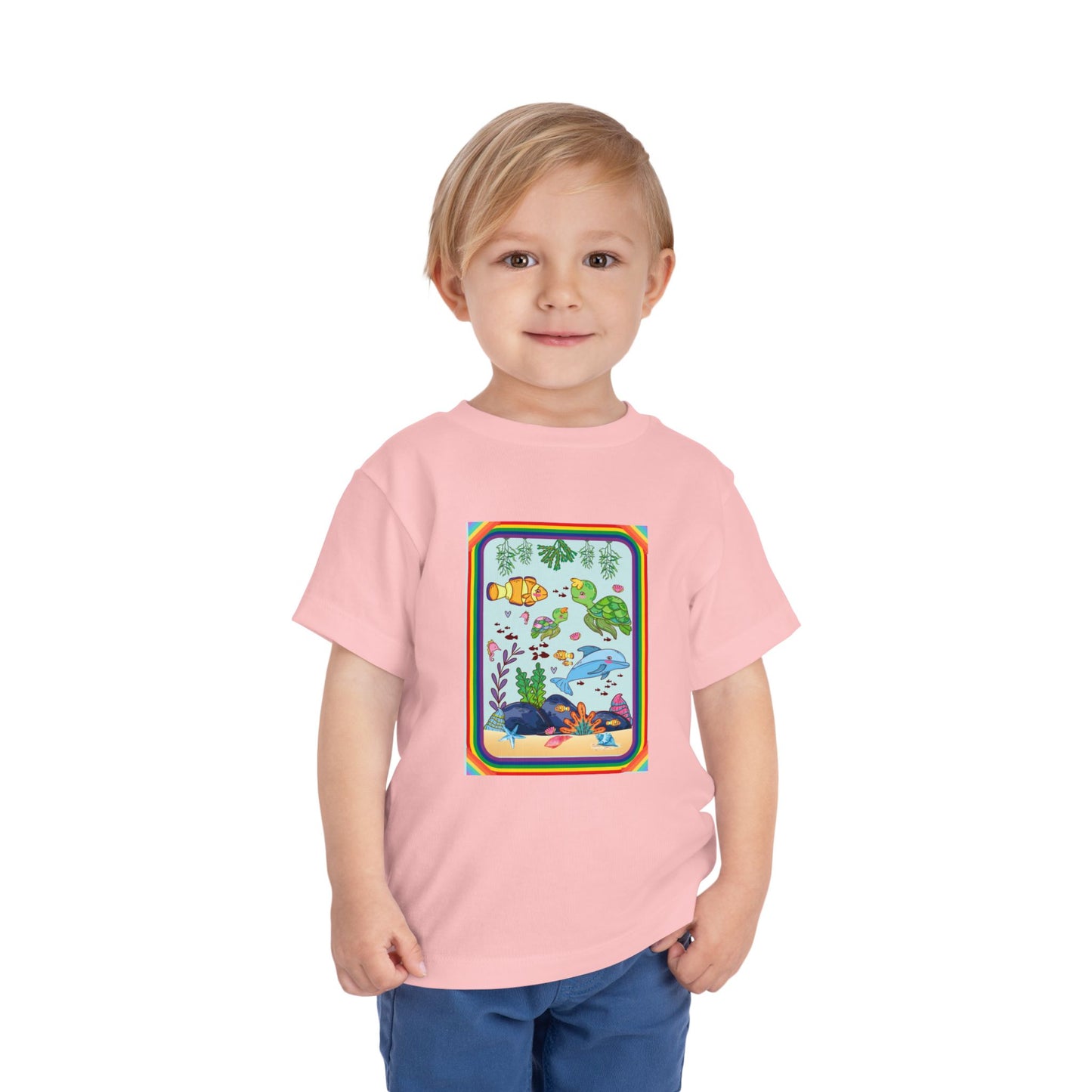 Toddler Tee — Colorful Underwater Sea Life Graphic