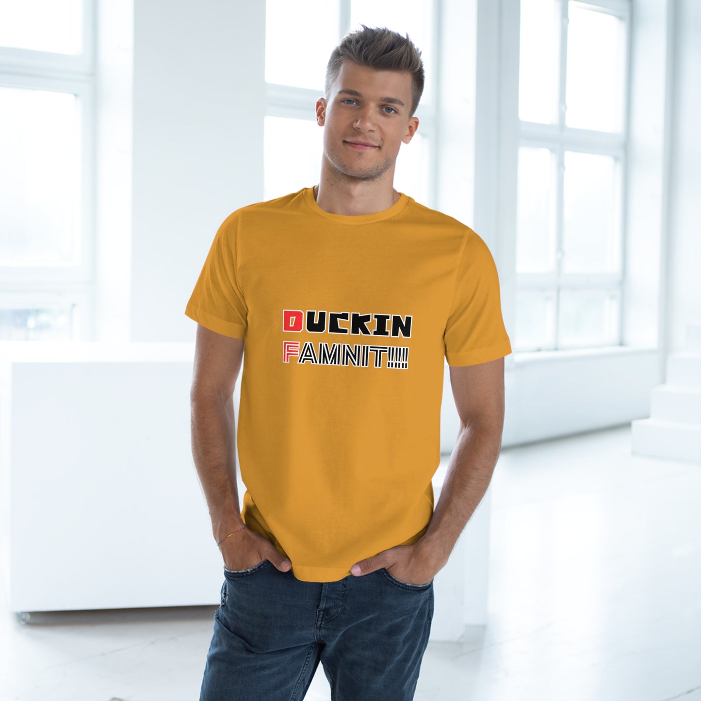 "DUCKIN FAMNIT!!!" Unisex T-shirt