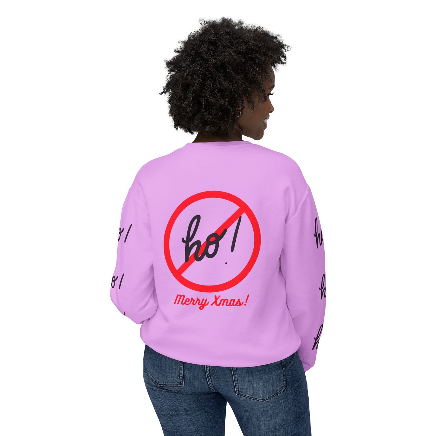 "Ho! HO! HO!-Fully Loaded" Unisex Lightweight Crewneck Sweatshirt