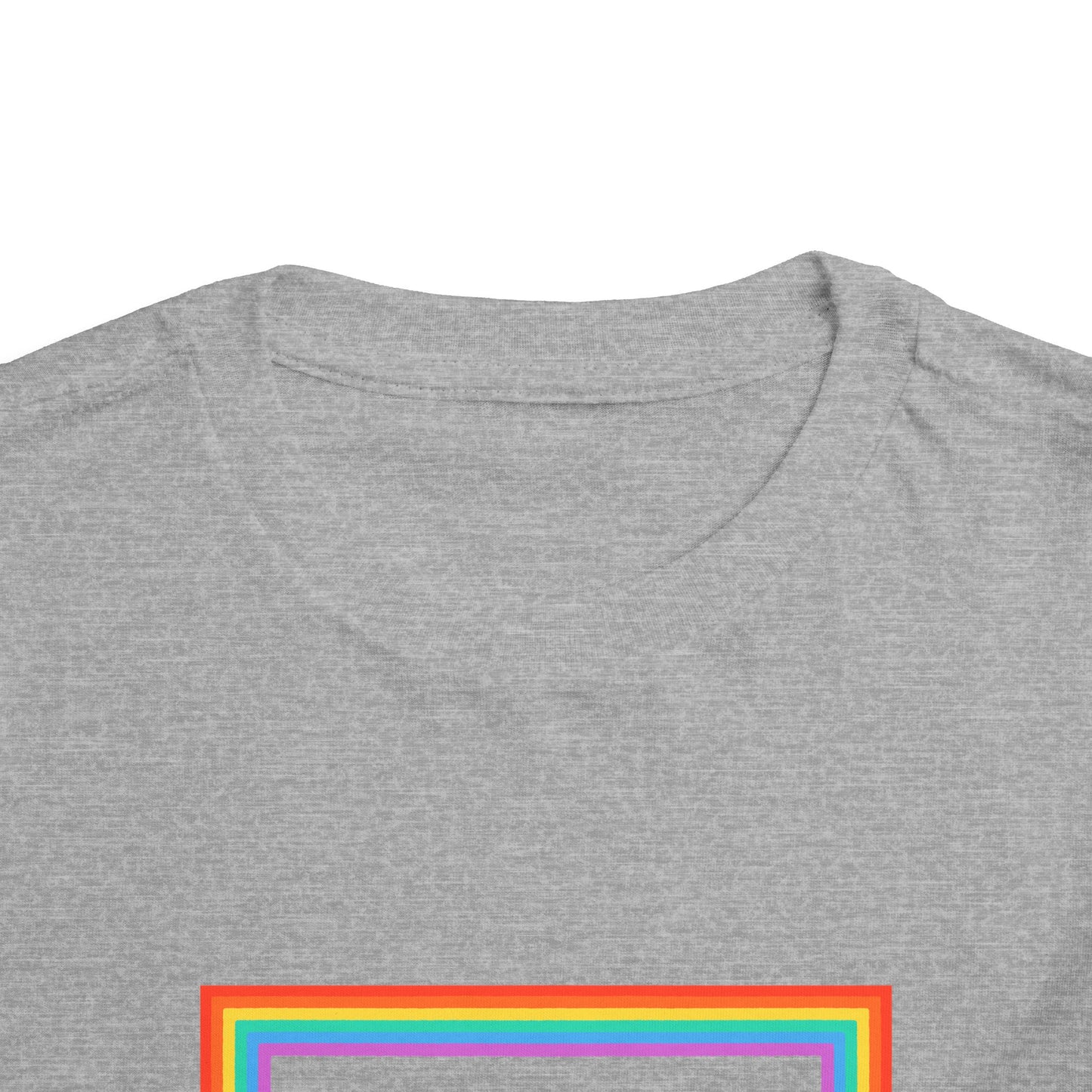 Cute "Starfish Toddler Tee" — Colorful Rainbow Frame Kids Shirt