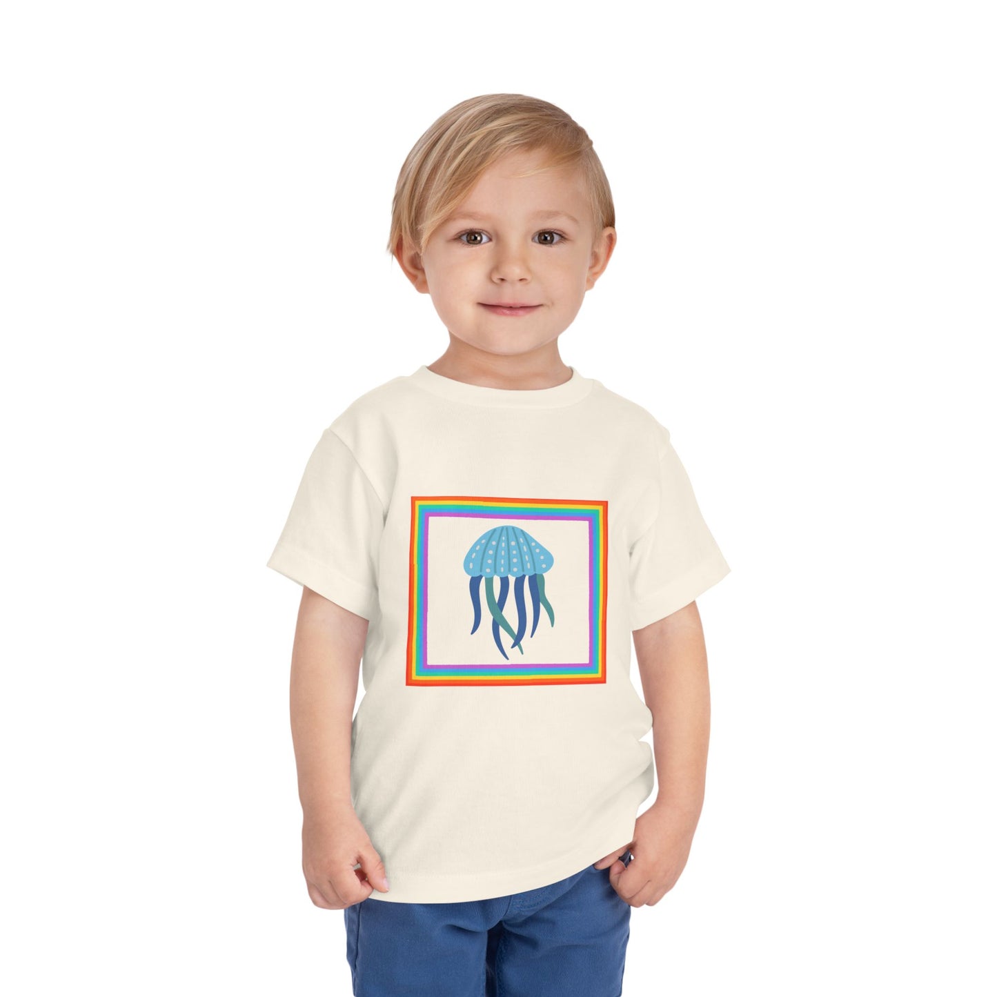Toddler Jellyfish Tee — Colorful Ocean Summer Toddler T-Shirt