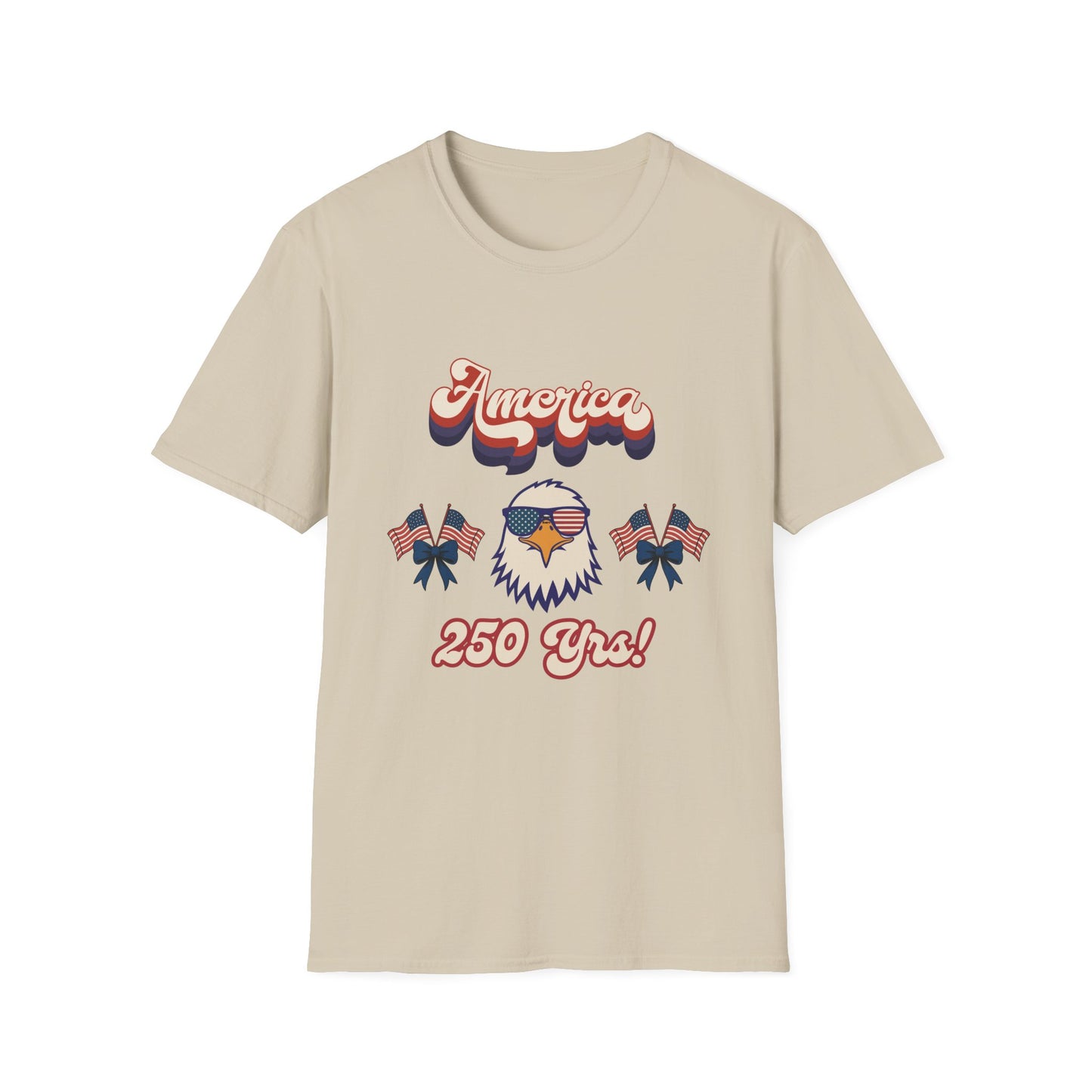 Retro Eagle 4th of July Patriotic T-Shirt — America 250 Years Tee