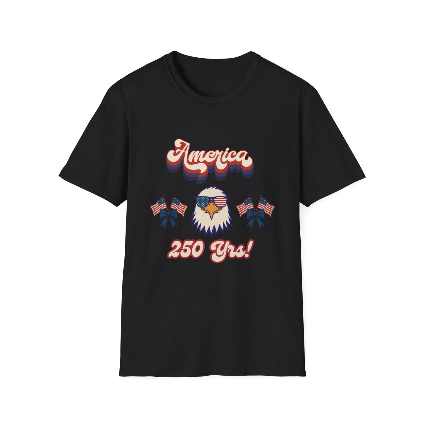Retro Eagle 4th of July Patriotic T-Shirt — America 250 Years Tee