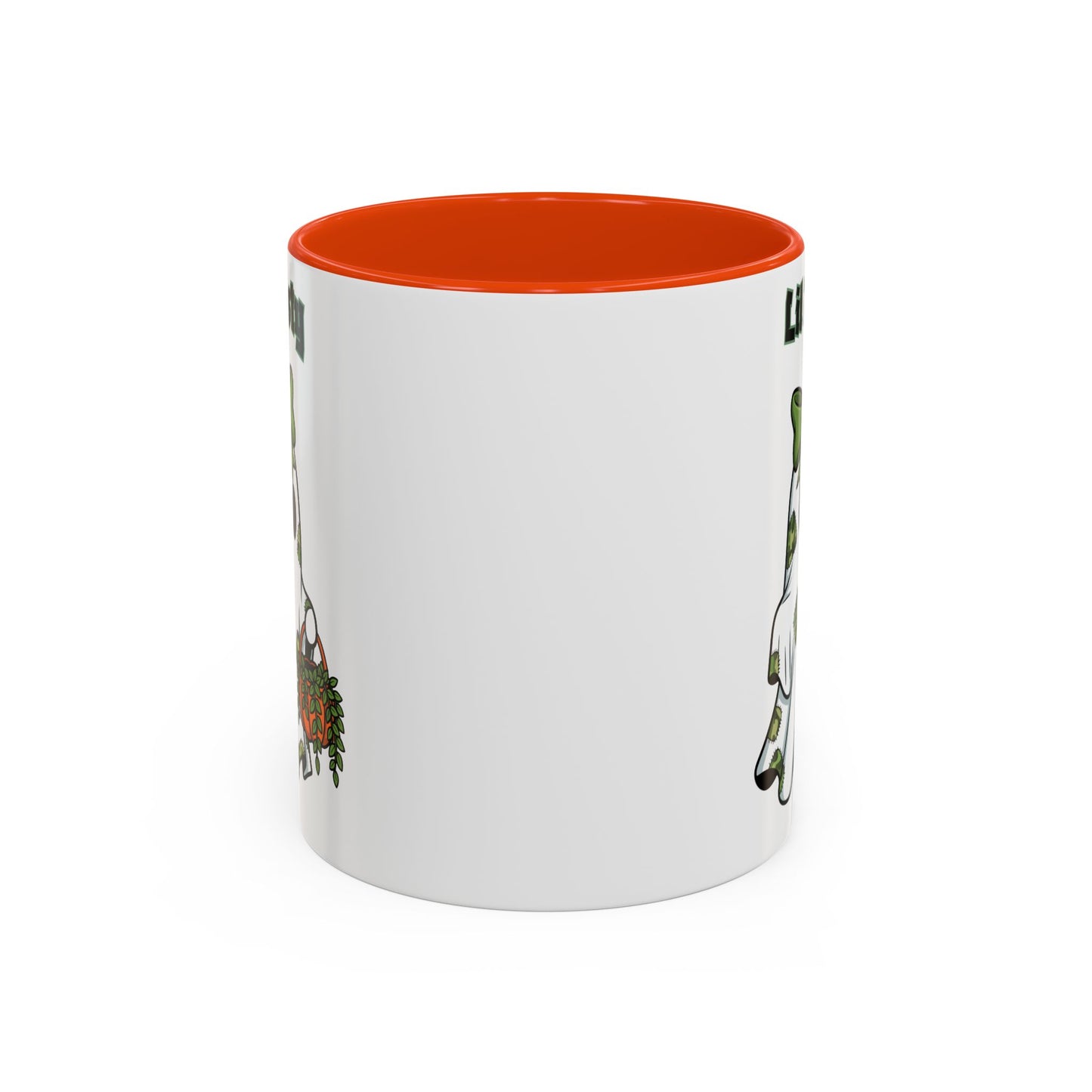 "Lil Misty Ghost" White Ceramic Mug  (11oz and 15oz) With Colorful Accents.  A Cute Halloween Mug for All Ages!