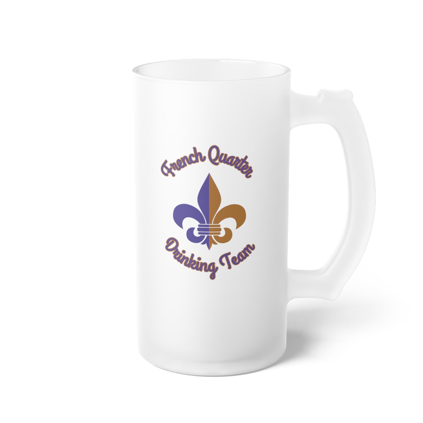Frosted Glass Beer Mug — Retro Cheers & Brew Design