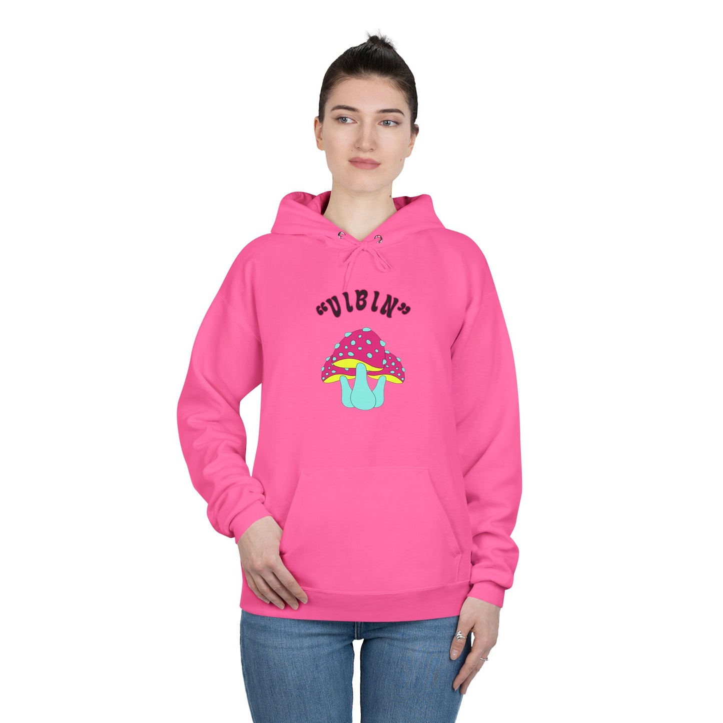 "Vibin" Unisex EcoSmart® Pullover Hoodie Sweatshirt