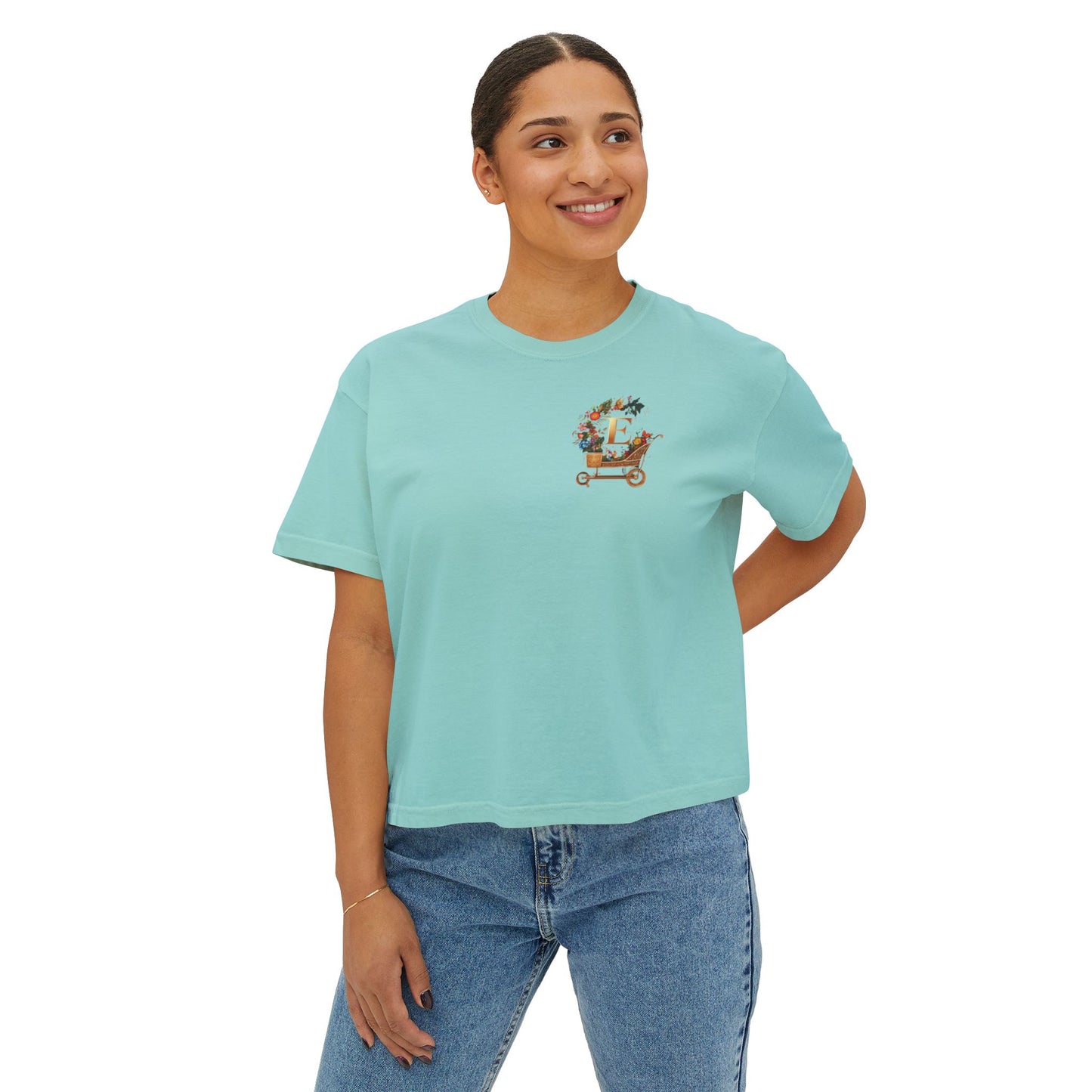 "Groovy Mushroom" Women's Boxy Tee
