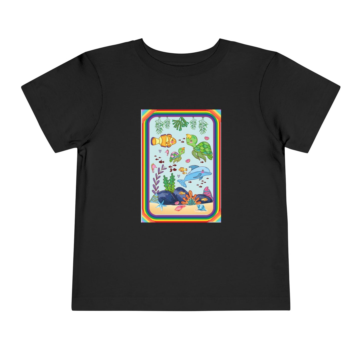 Toddler Tee — Colorful Underwater Sea Life Graphic