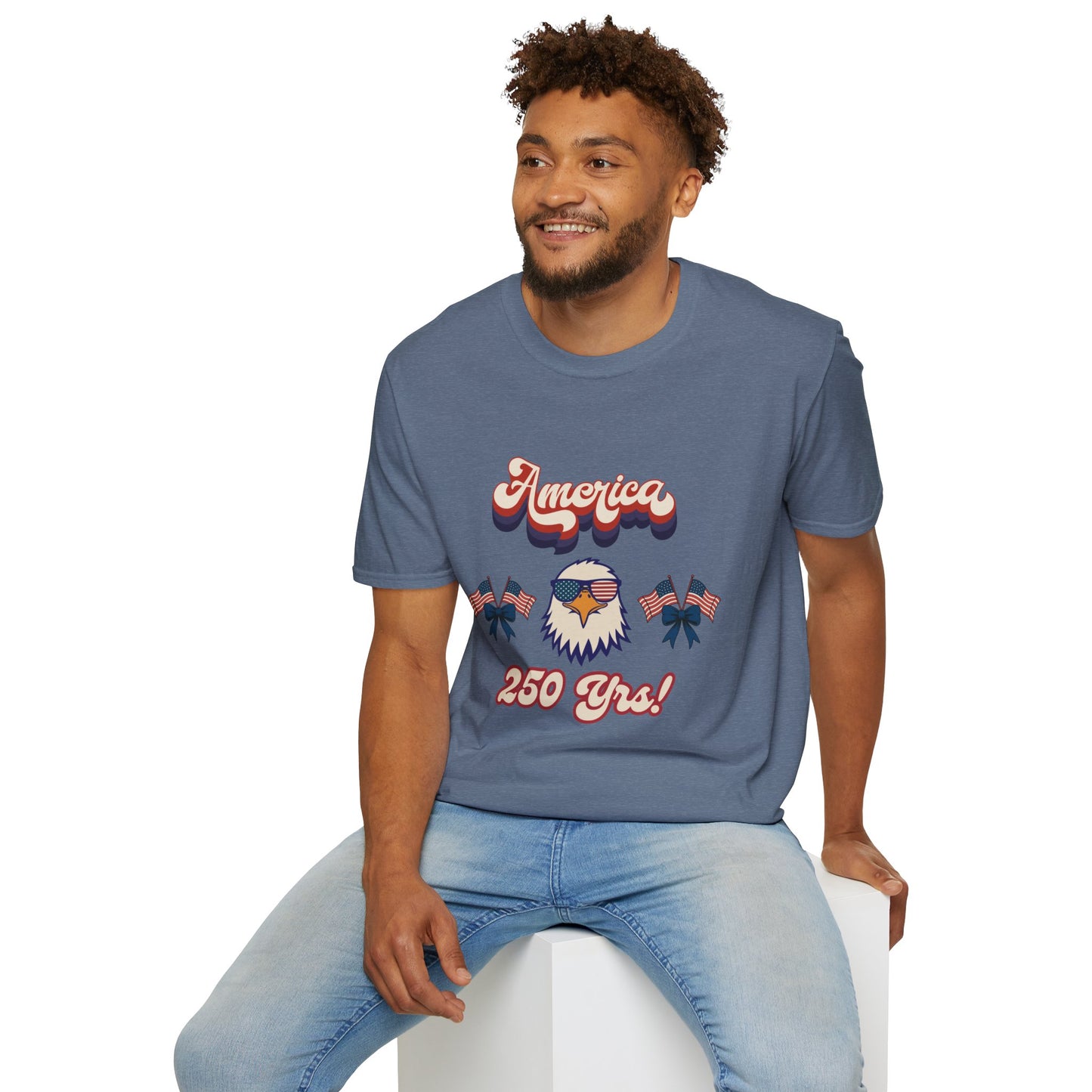 Retro Eagle 4th of July Patriotic T-Shirt — America 250 Years Tee