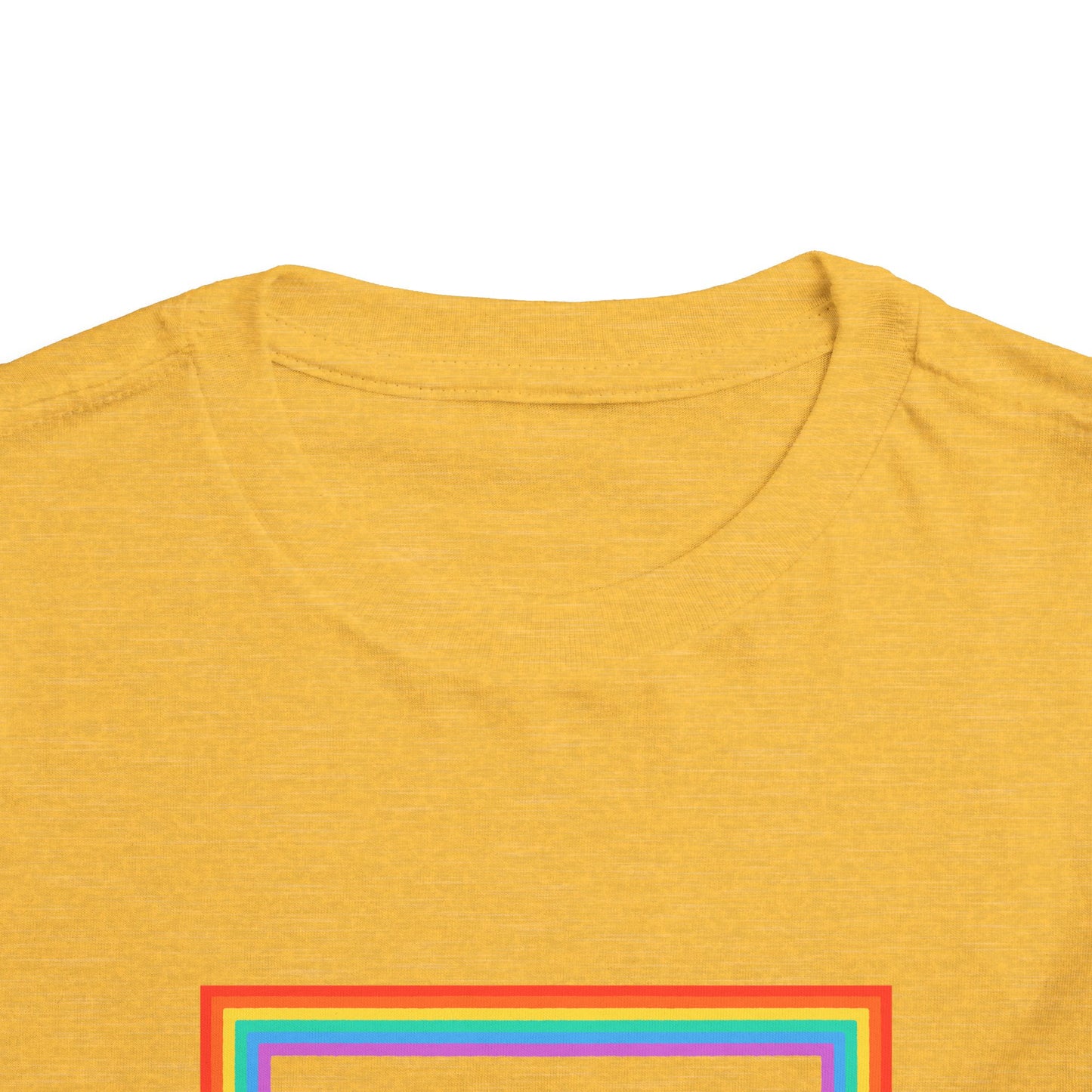Cute "Starfish Toddler Tee" — Colorful Rainbow Frame Kids Shirt