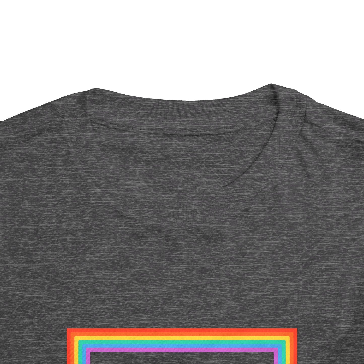 Cute "Starfish Toddler Tee" — Colorful Rainbow Frame Kids Shirt
